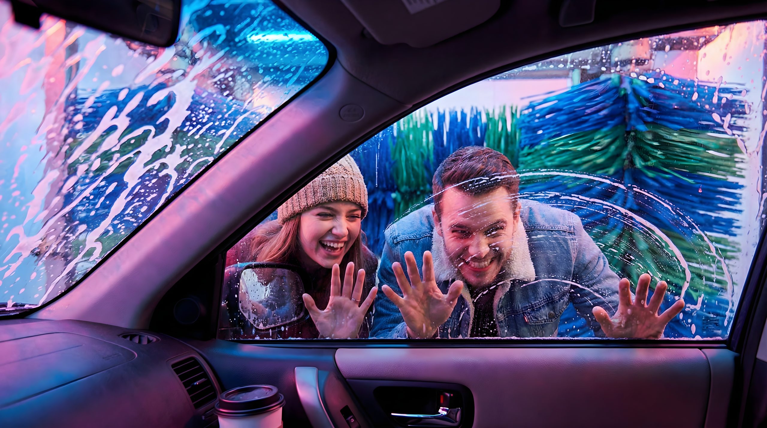 High Quality Car Wash Fun For Vibrant Lifestyle Shots