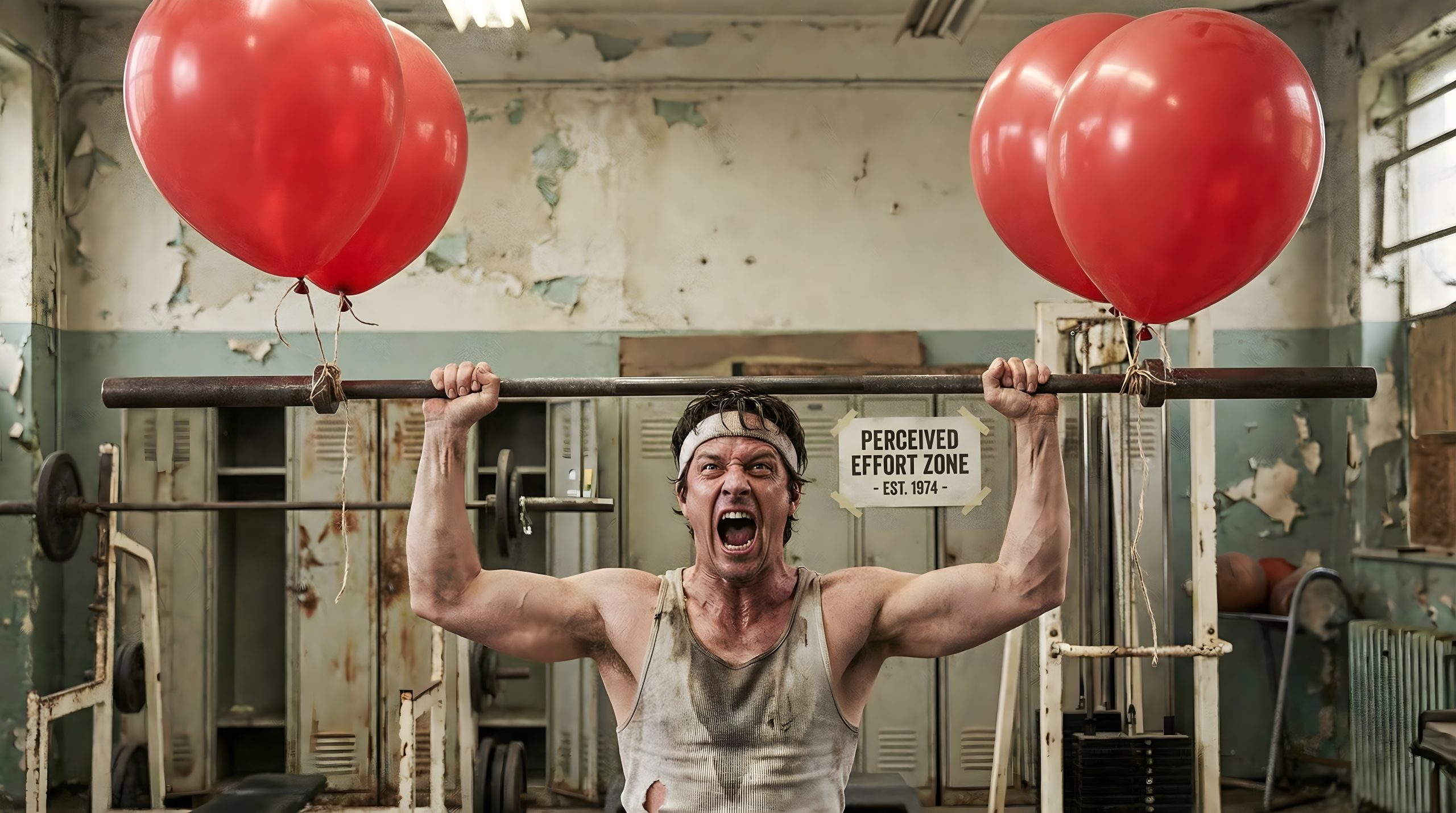 High Quality Humorous Gym Art for Perceived Effort Design