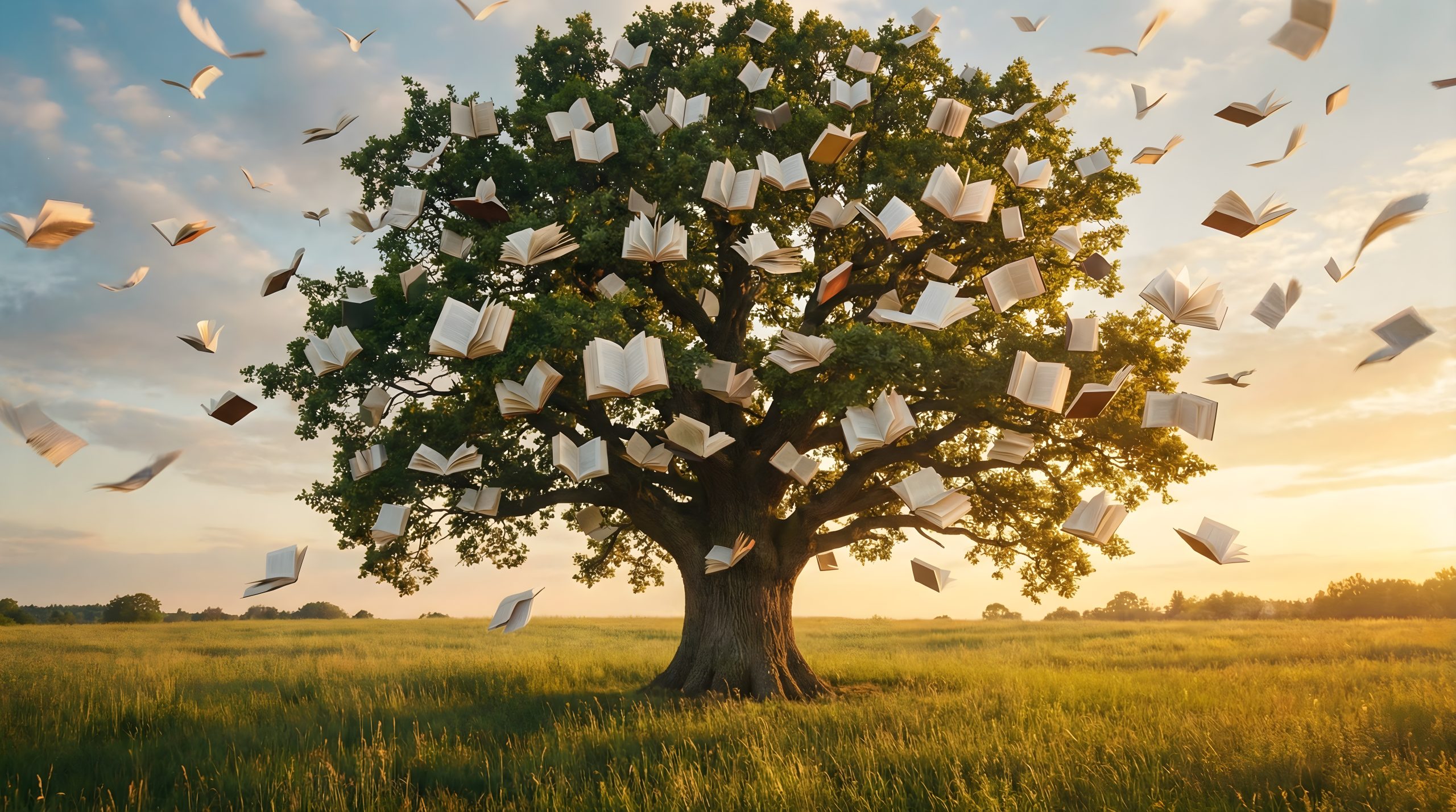 High Quality Magic Book Tree for Creative Surreal Design