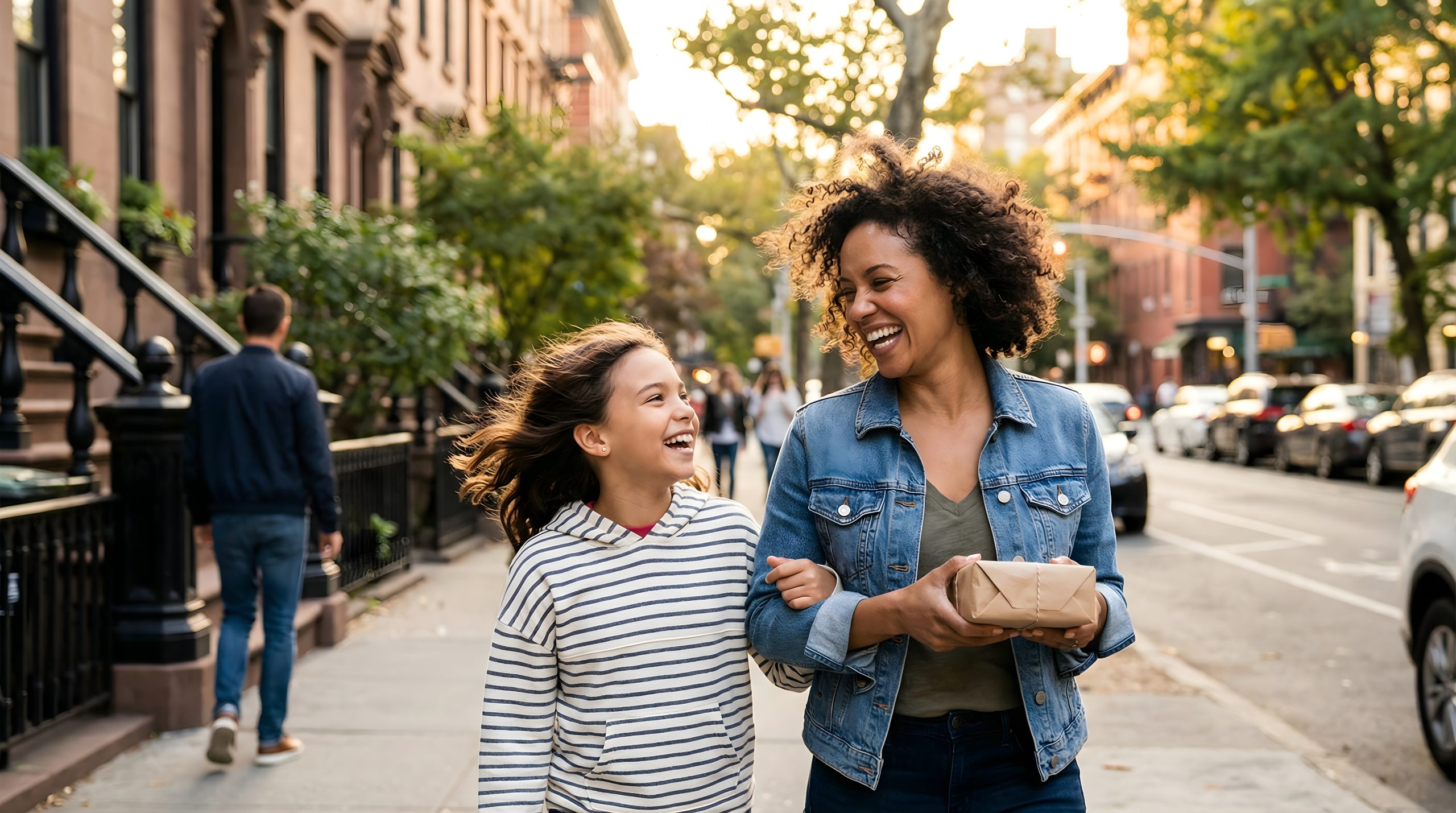 Mother Daughter Walk High Quality Mom and Daughter Bonding