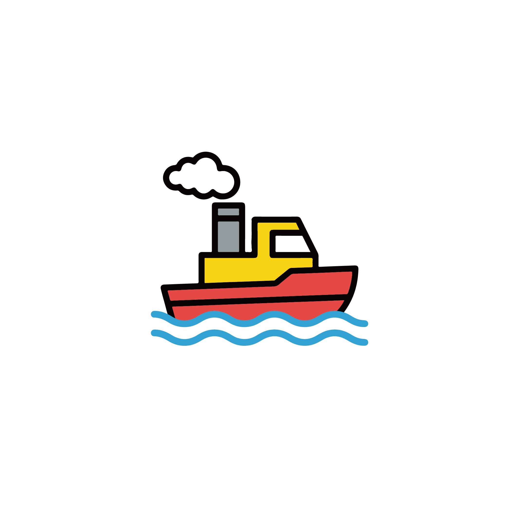 Tugboat Vector Icon For A Perfect And Stunning 2D Look
