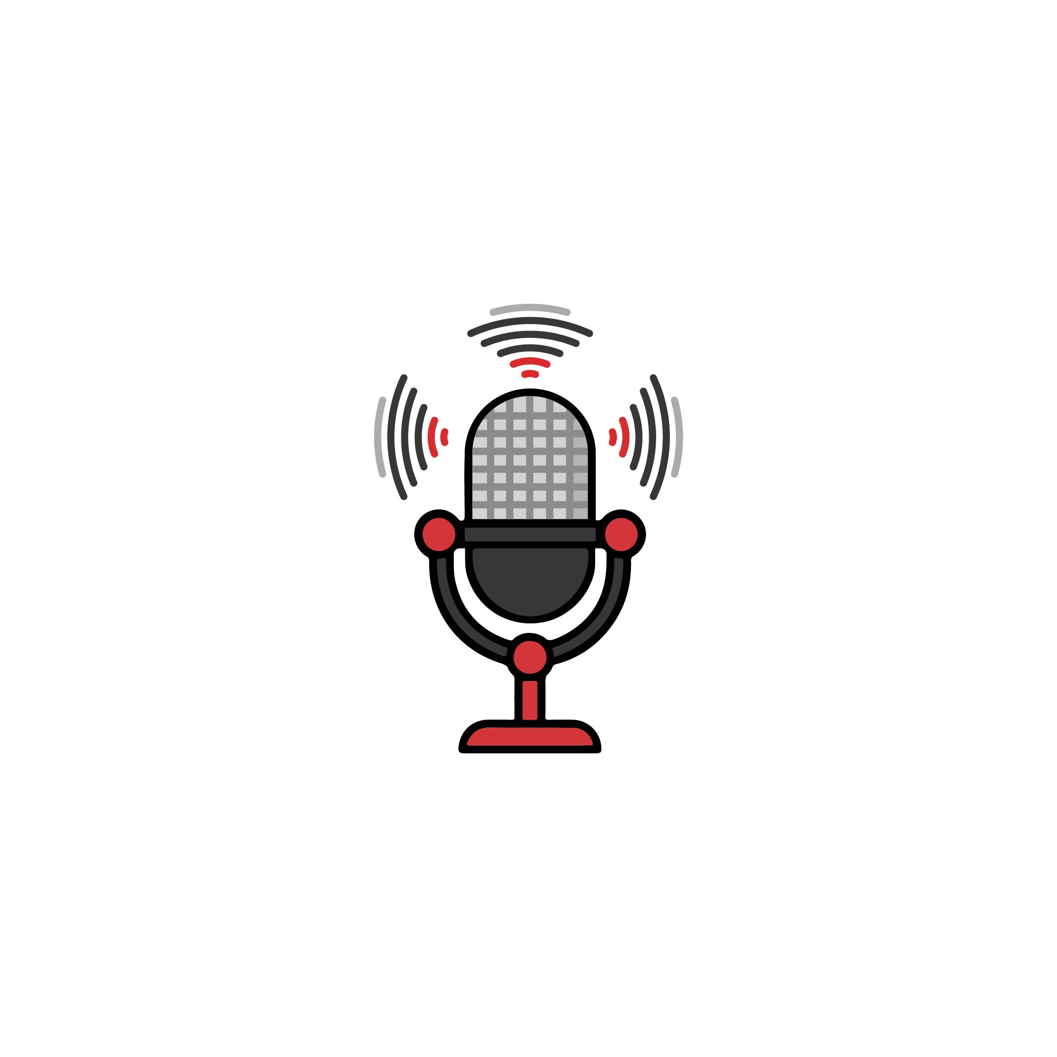 Podcast Mic Vector Icon For A Perfect And Stunning 2D Look