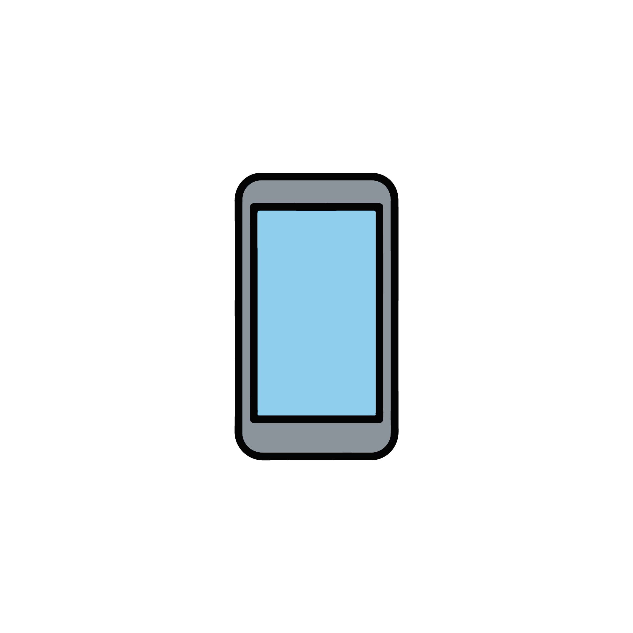 Smartphone Vector Icon With A Unique And Simple 2D Design