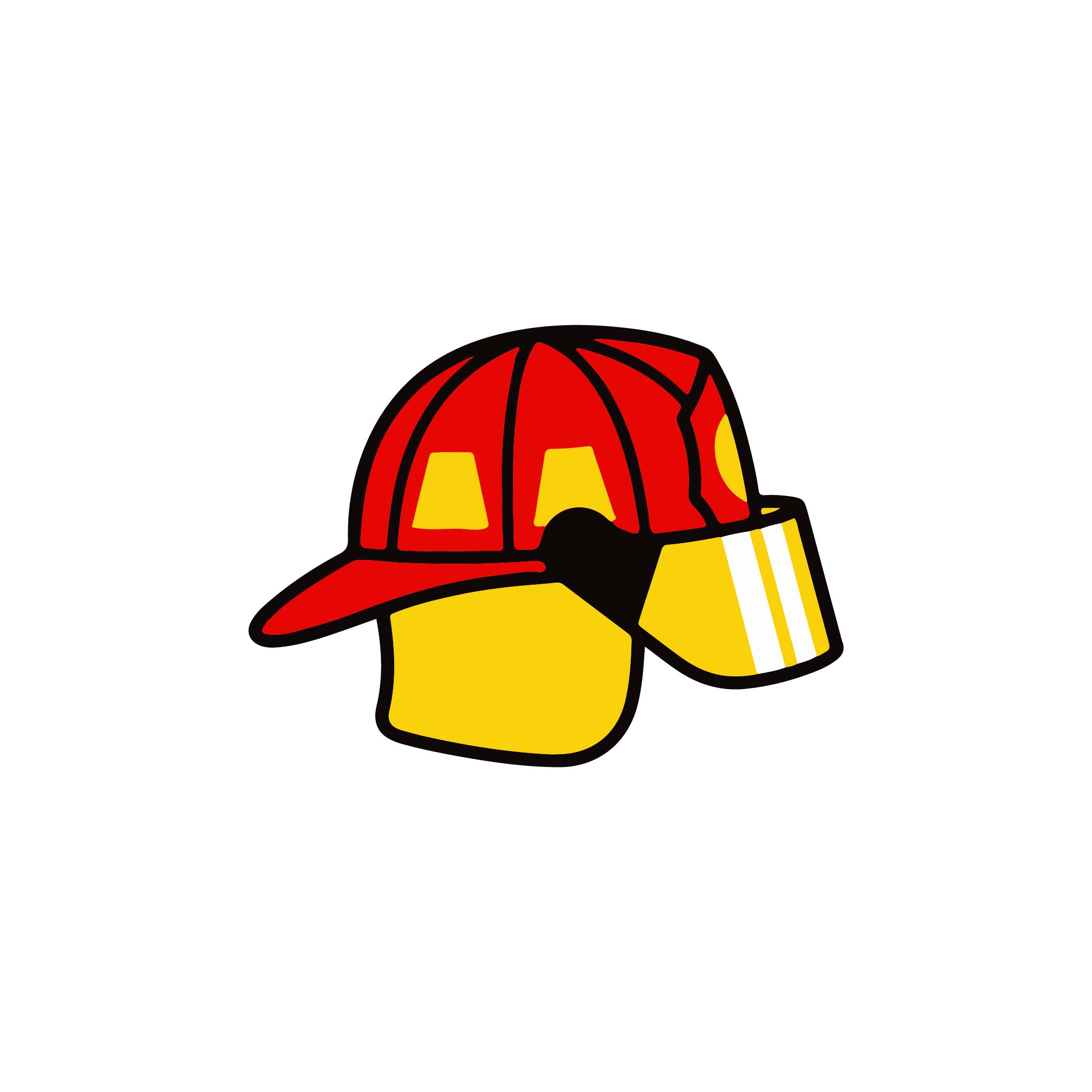 Fireman helmet icon: 100% Best Rescue Vector Design