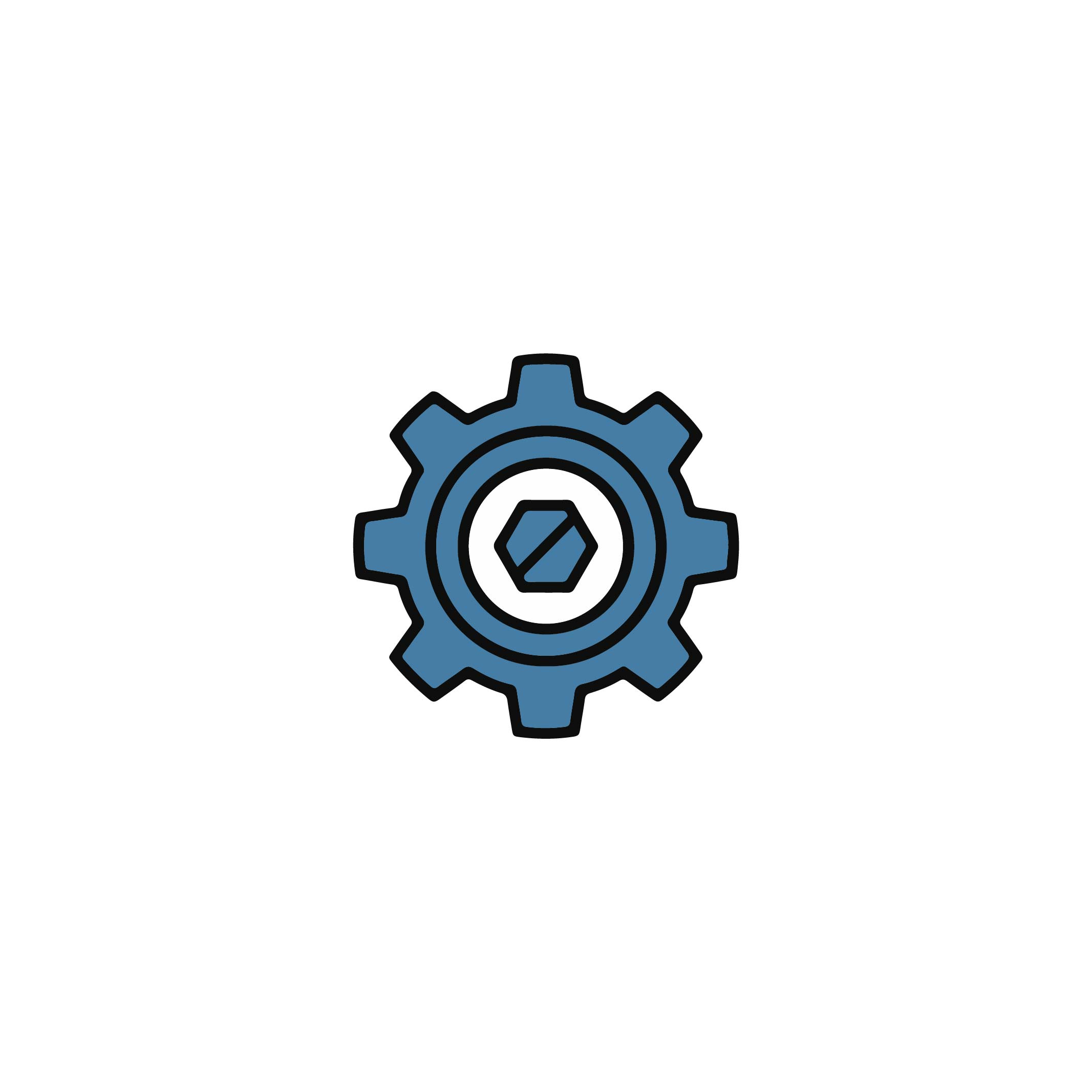 Blue Gear Icon: The Best Mechanical Vector For 2026