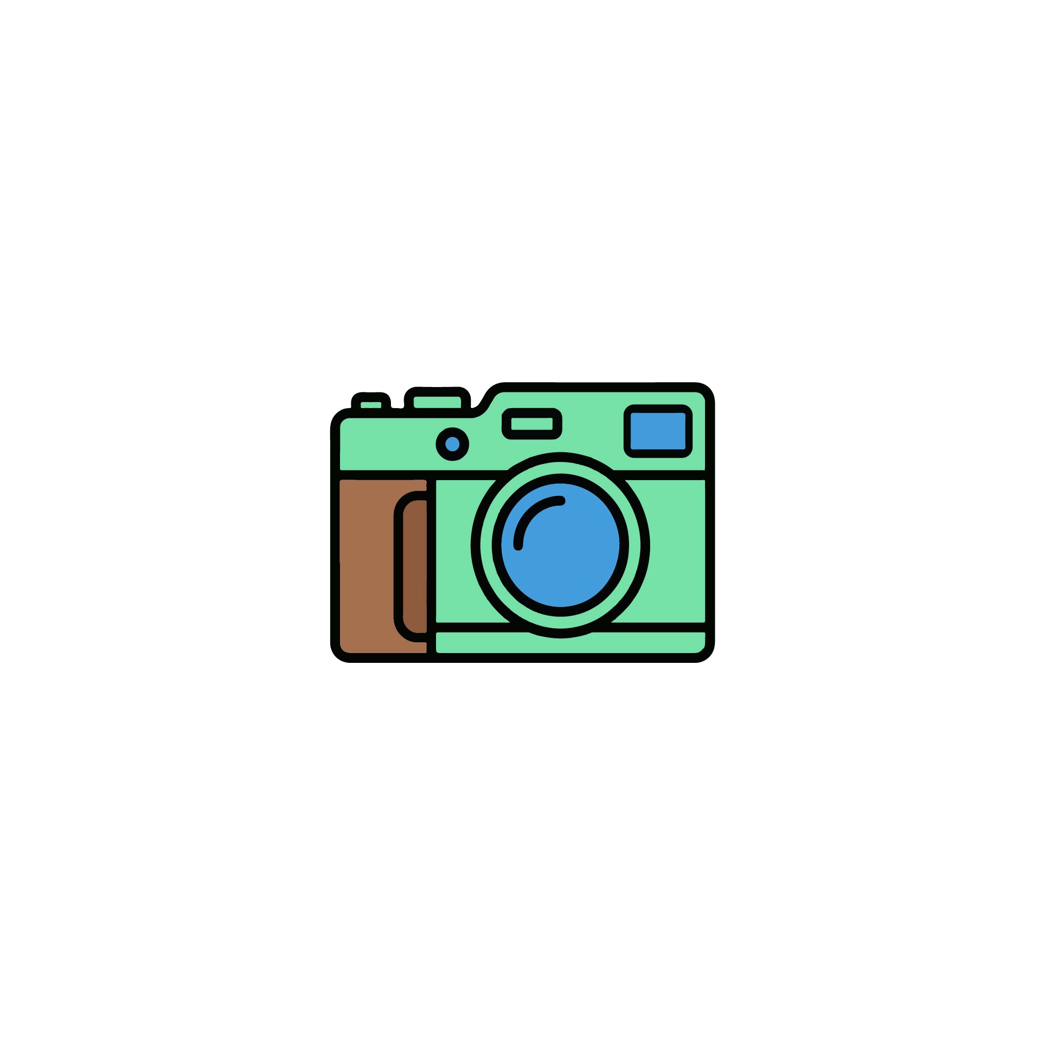 Camera Vector Icon With A Unique And Simple 2D Design