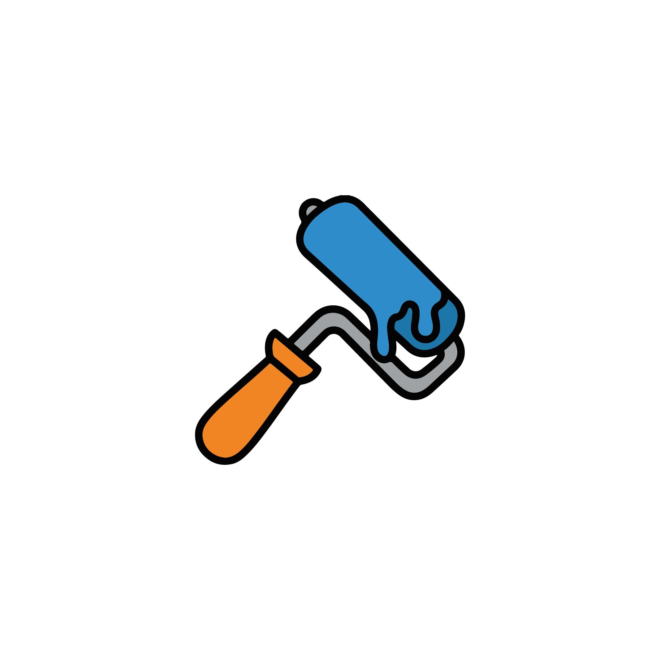Incredible Paint Roller Vector Icon With High Quality Design