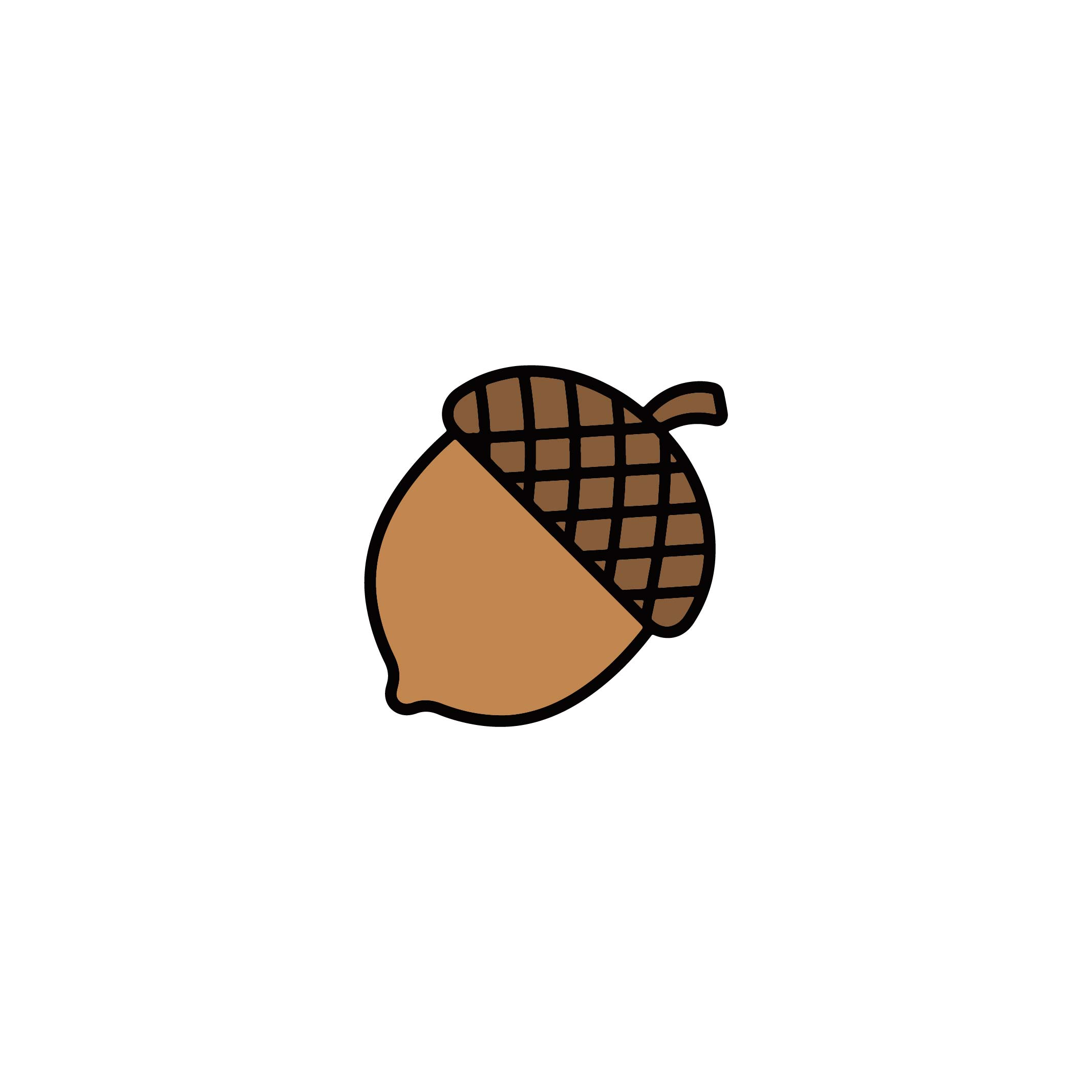 Acorn Vector Icon For Autumn With High Quality Design