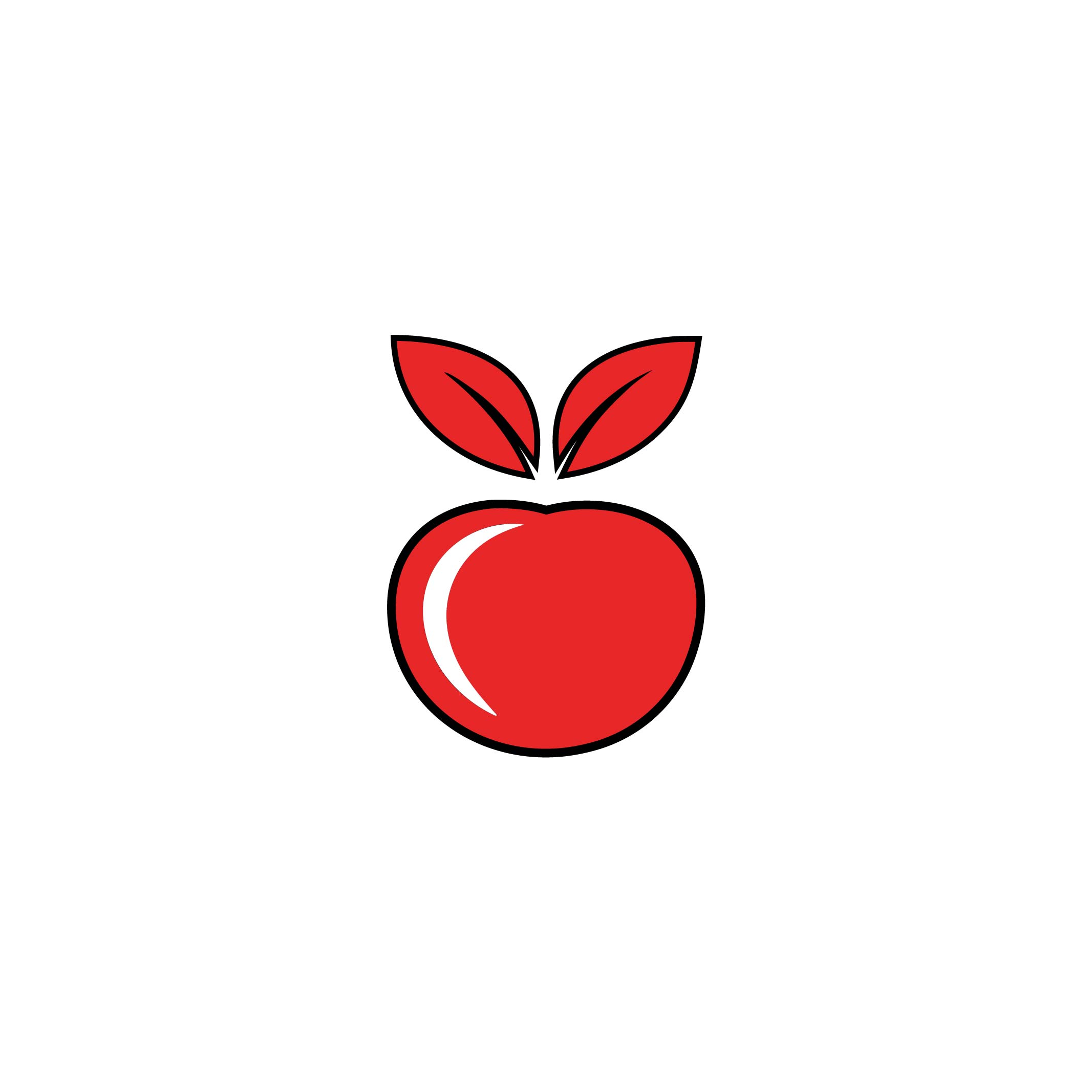 Fantastic Red Apple Icon For Fruit With High Quality Design