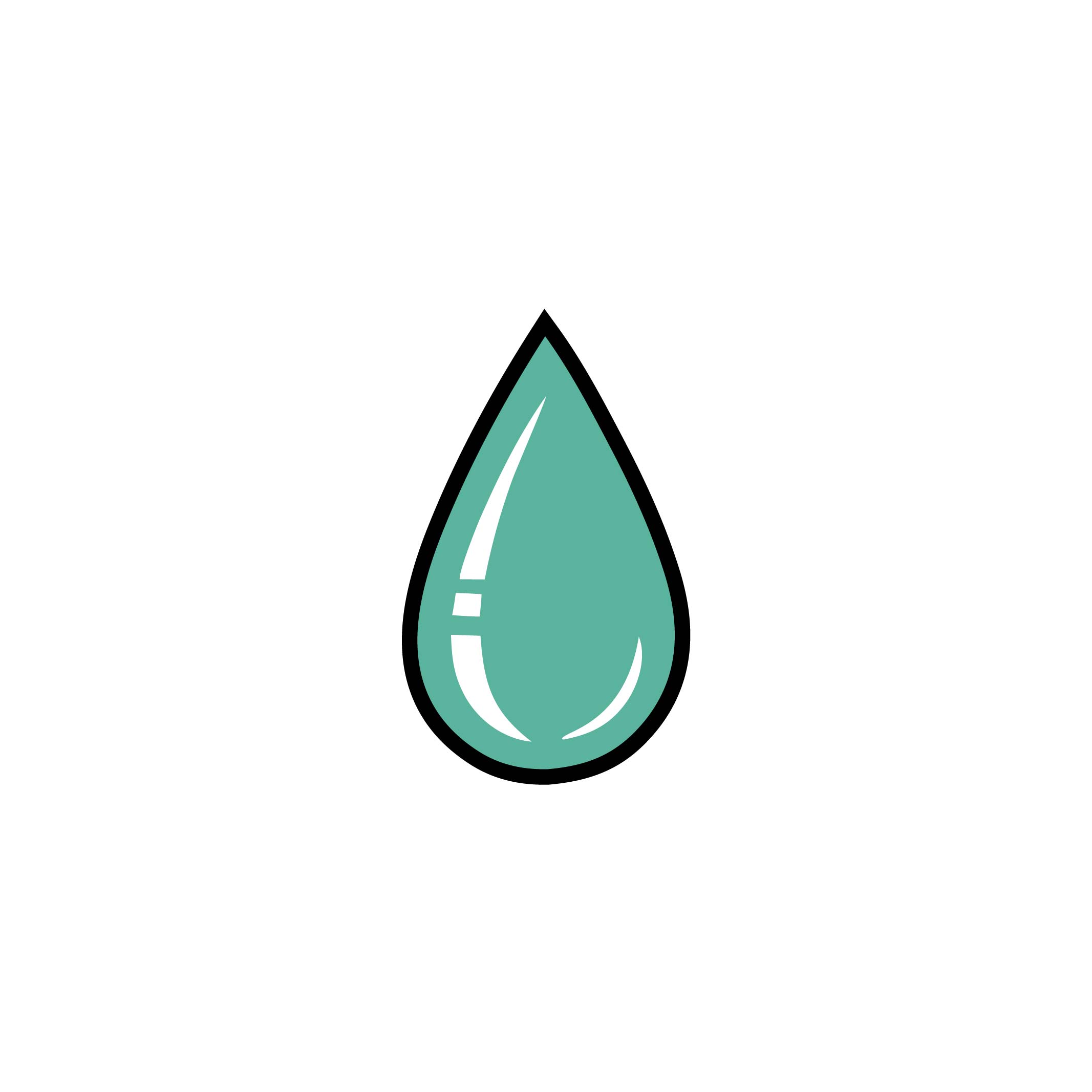 100% High Quality Water Drop Icon For Nature Design