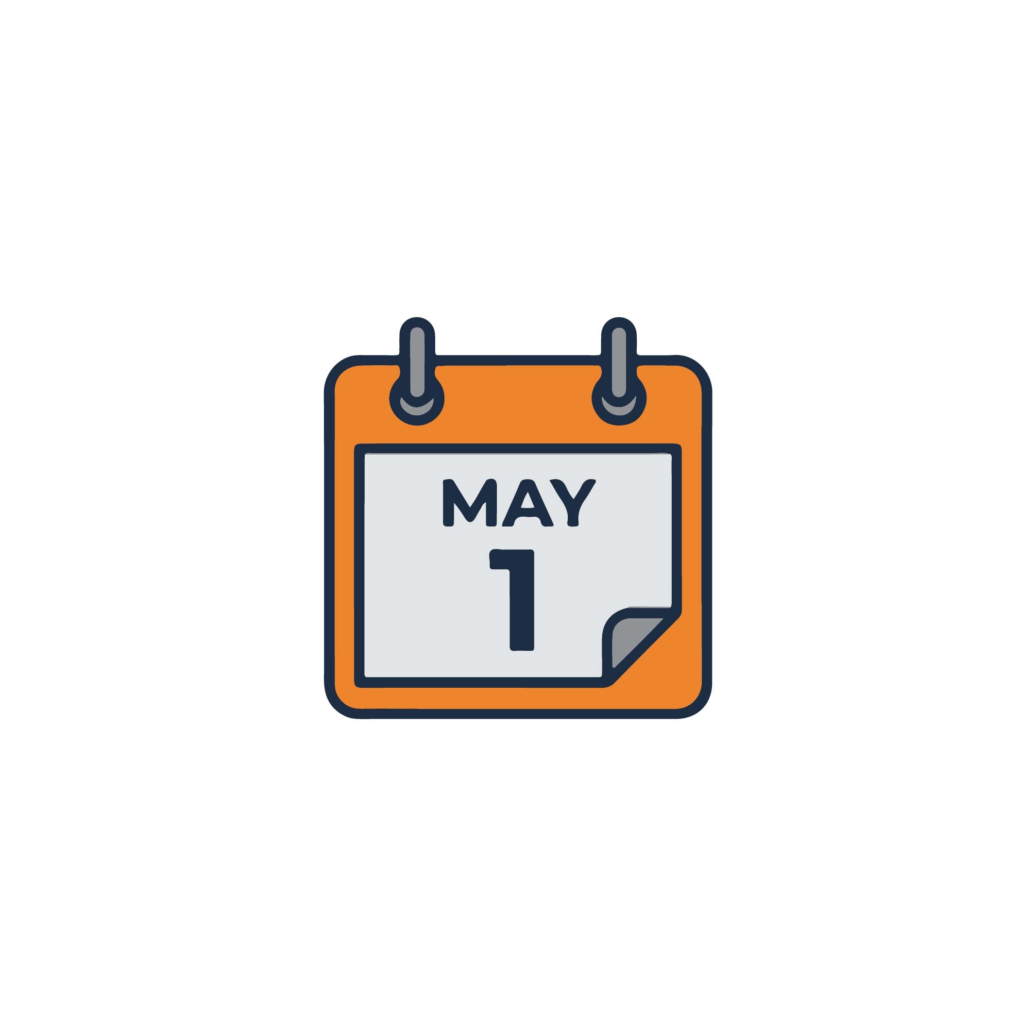 May 1 calendar icon: Top 100% Creative Asset for 2026