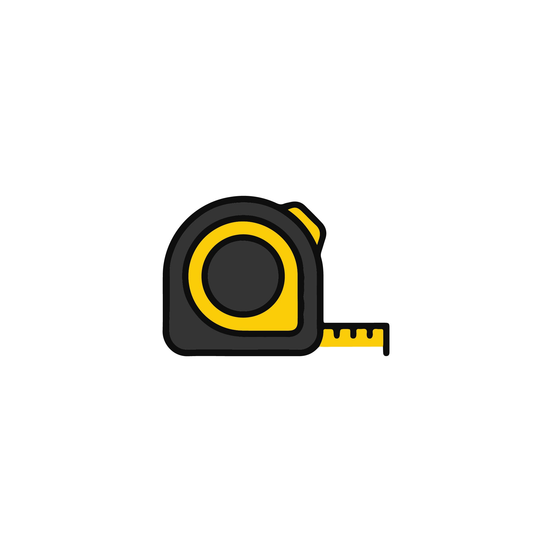 Tape measure icon – 100% Editable Vector Icon For Design