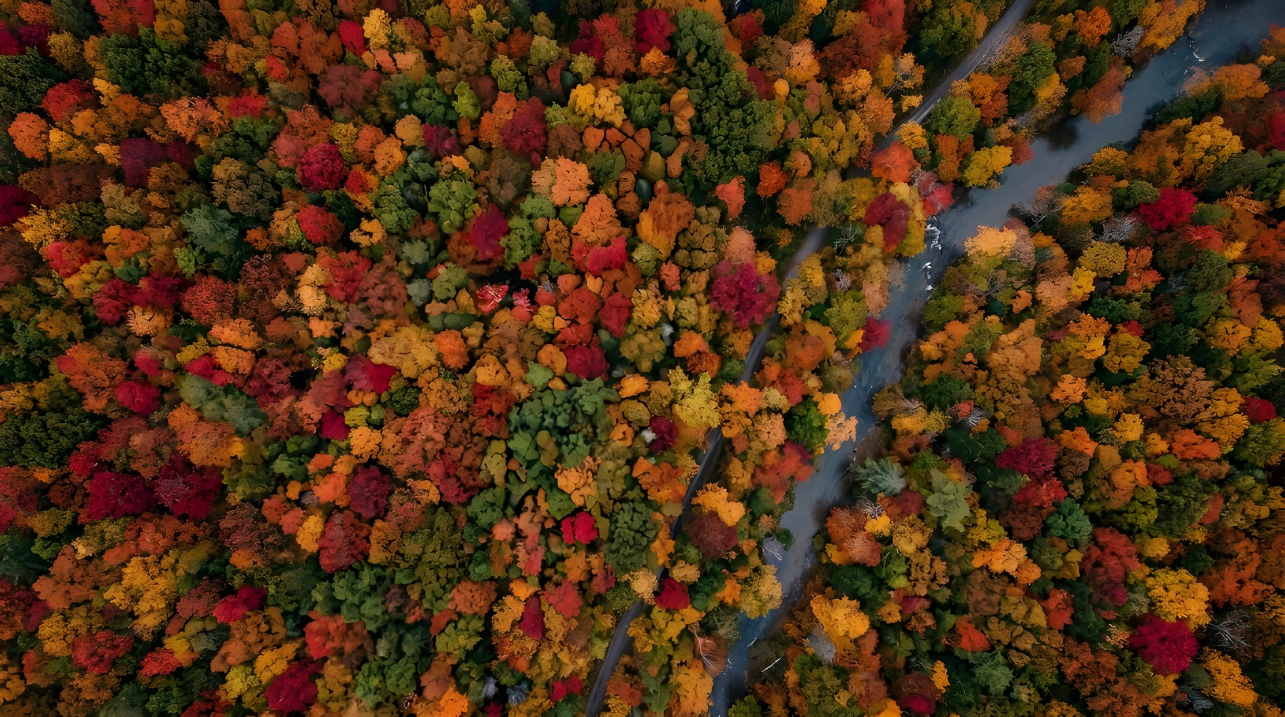 Vibrant Fall Forest Aerial Photography – Stunning Views 2026