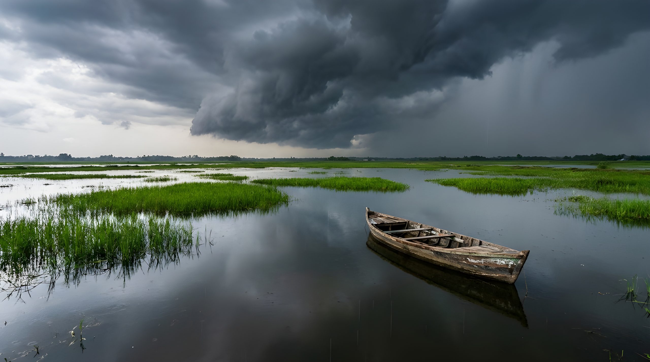 Serene Wetland Storm: Breathtaking & Epic Nature View 2026