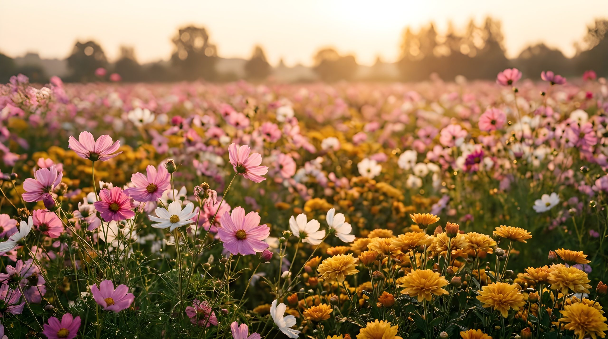 Sun-Kissed Cosmos Field: Breathtaking & Ultimate Flower View 2026