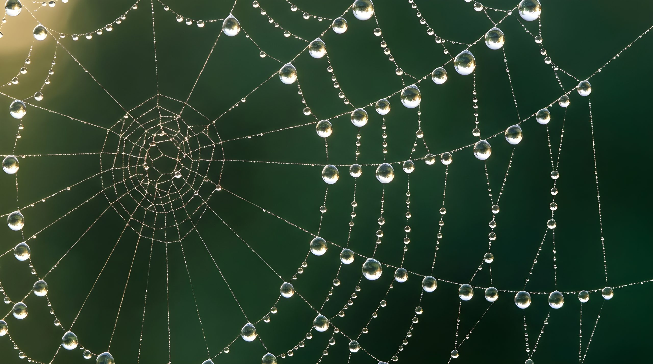 Stunning Morning Dew Spiderweb Wallpaper 2026