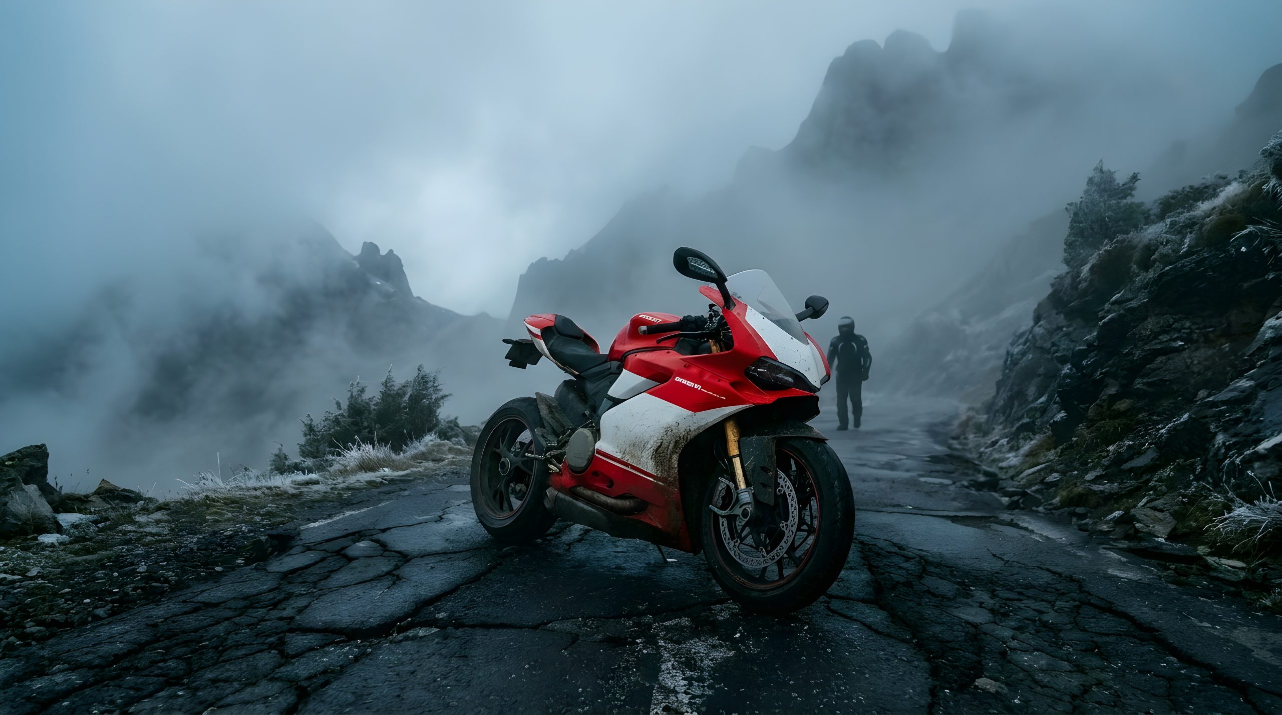 Epic Ducati Foggy Mountain Road Wallpaper 2026