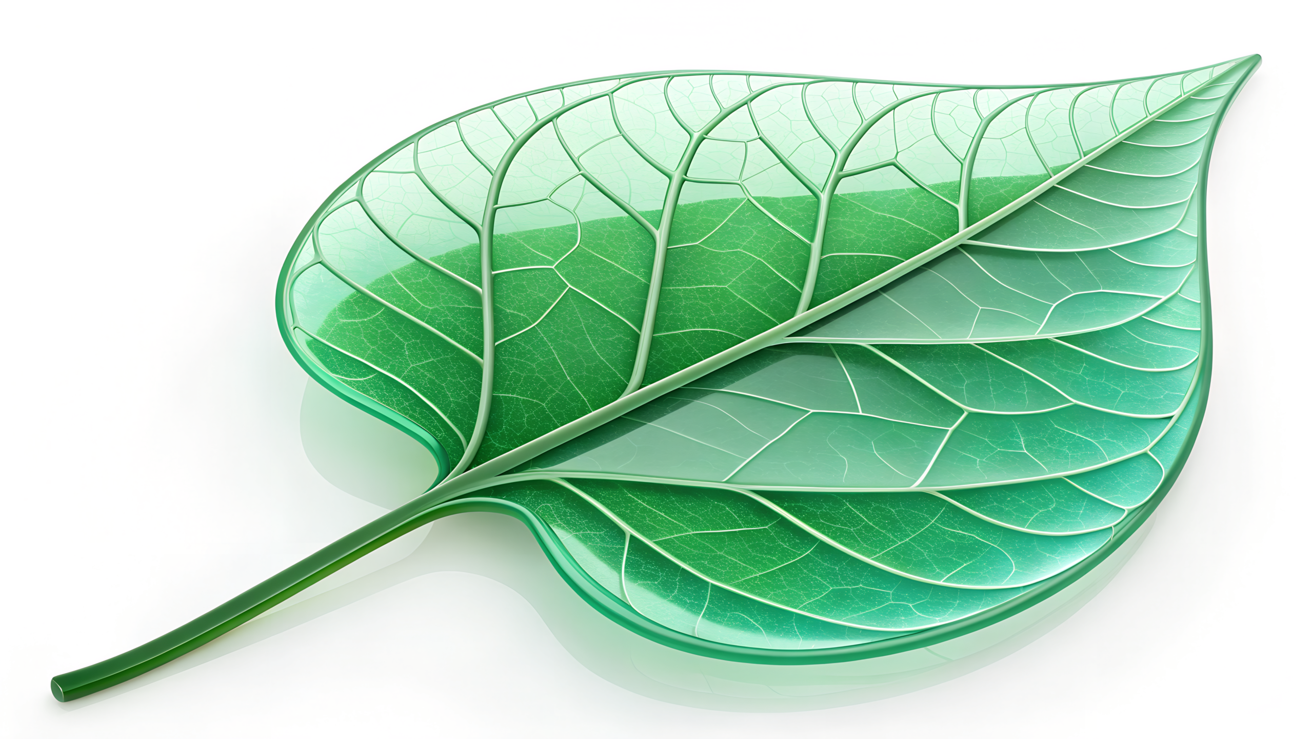 Green Leaf 3D Icon For A Perfect And Stunning 3D Look