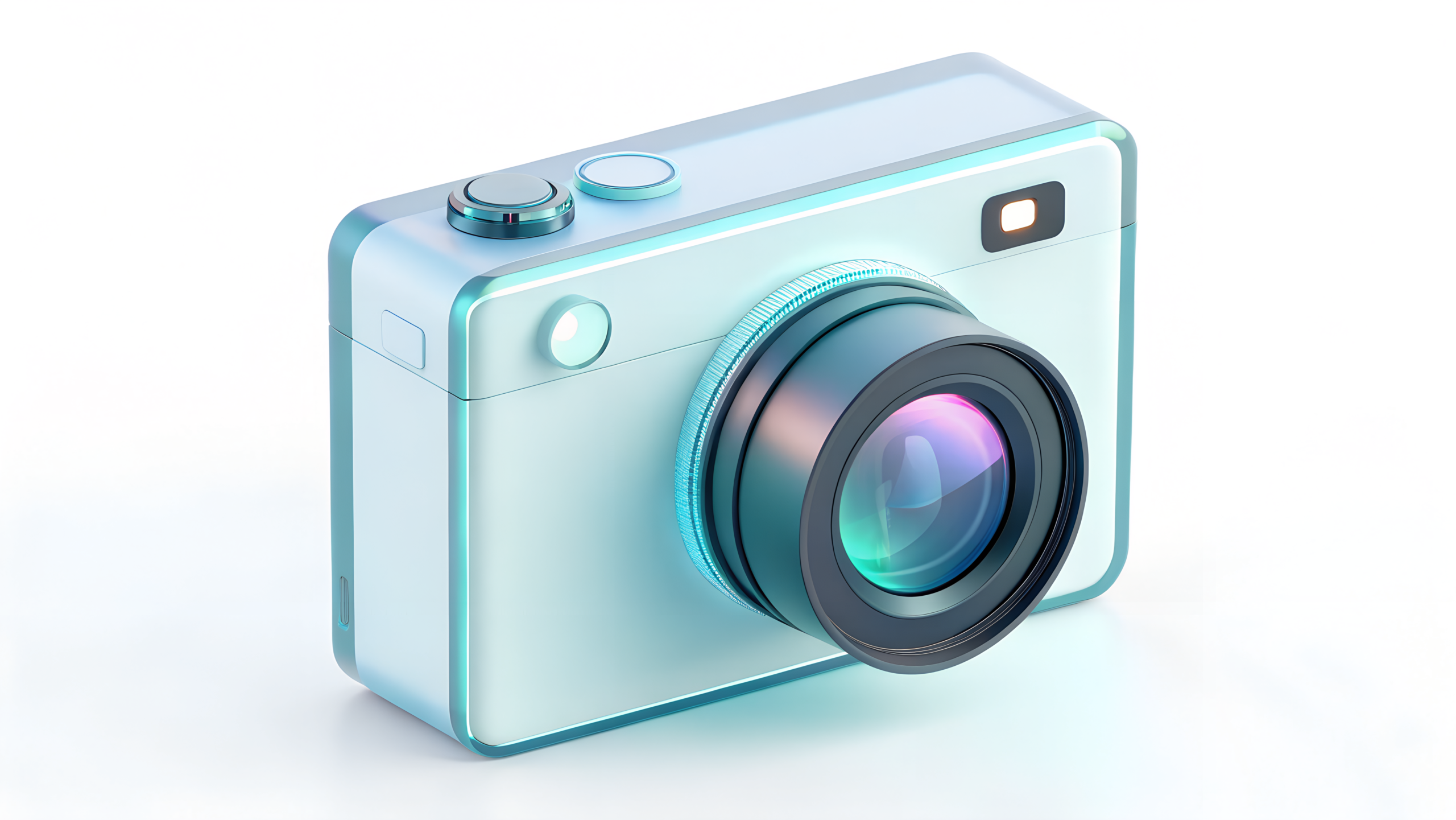 Blue Digital Camera For A Perfect And Stunning 3D Look