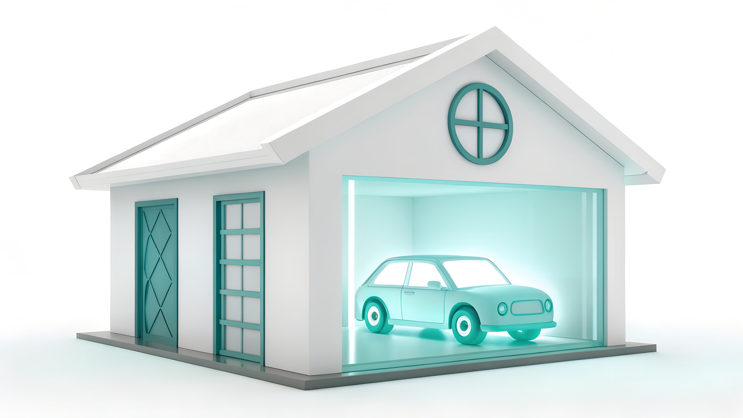 3D House Garage For A Perfect And Stunning 3D Look