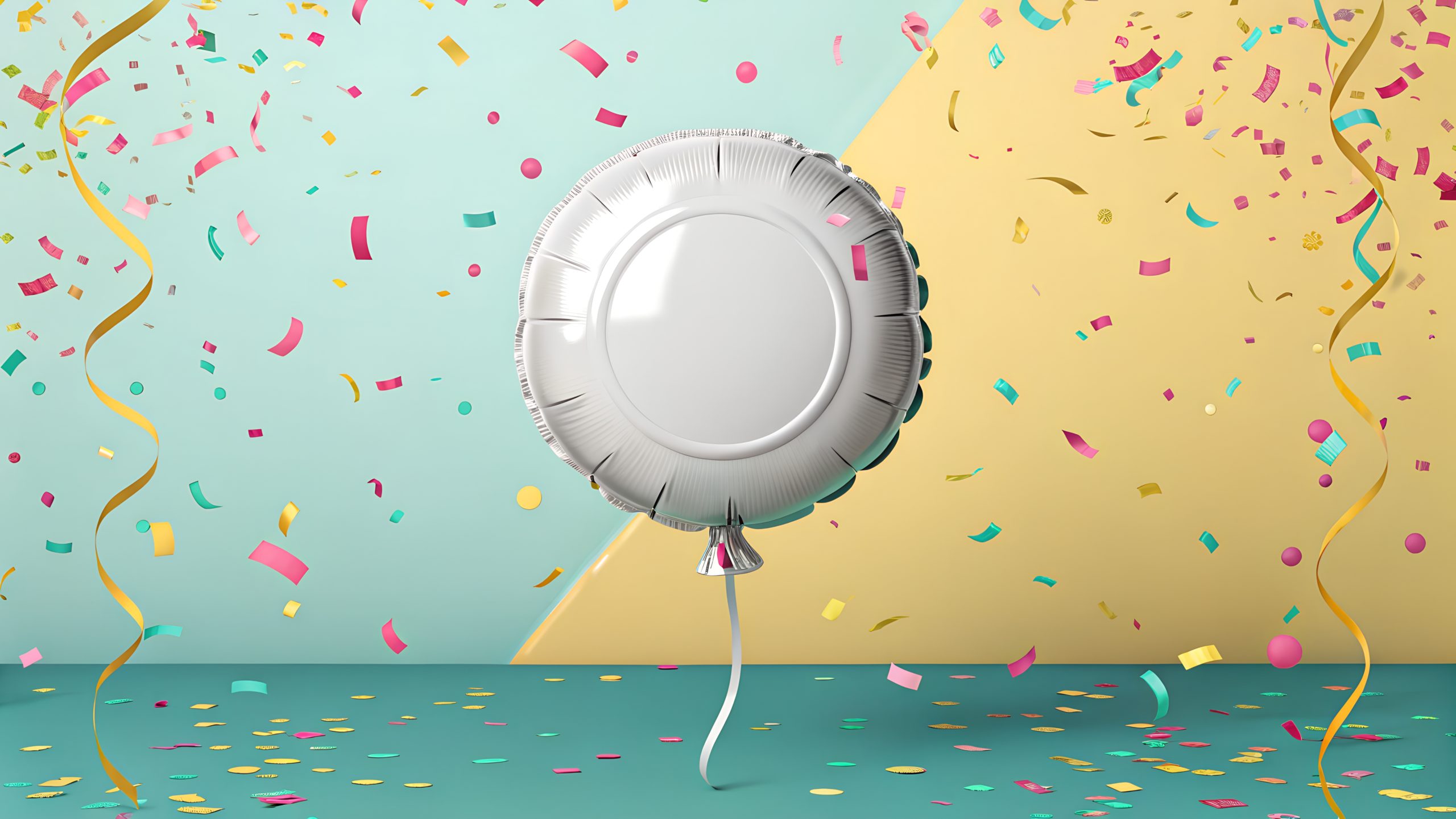 Stunning White Foil Balloon Mockup 2026