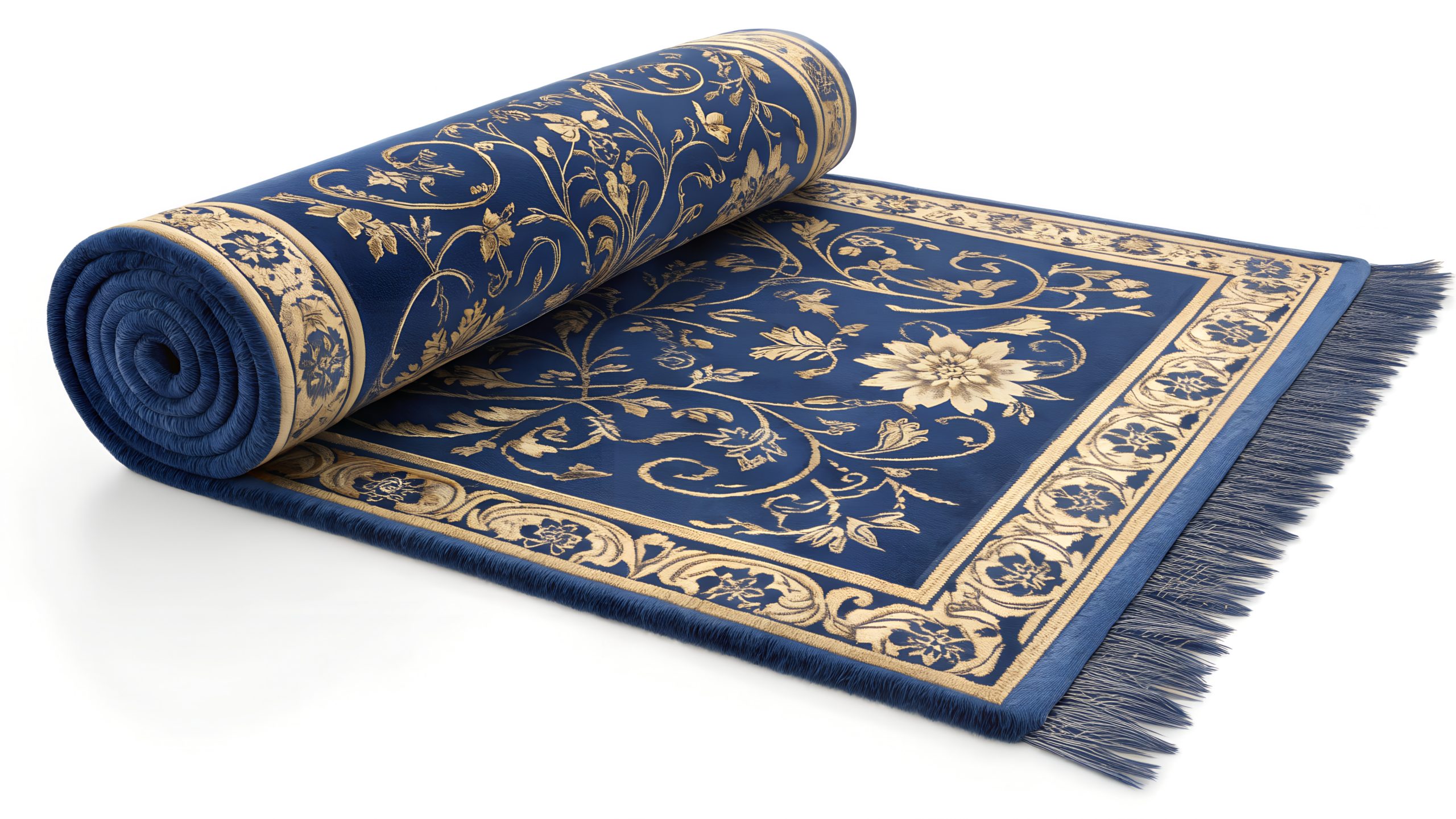 Premium 3D Velvet Prayer Rug Render | Digital Asset