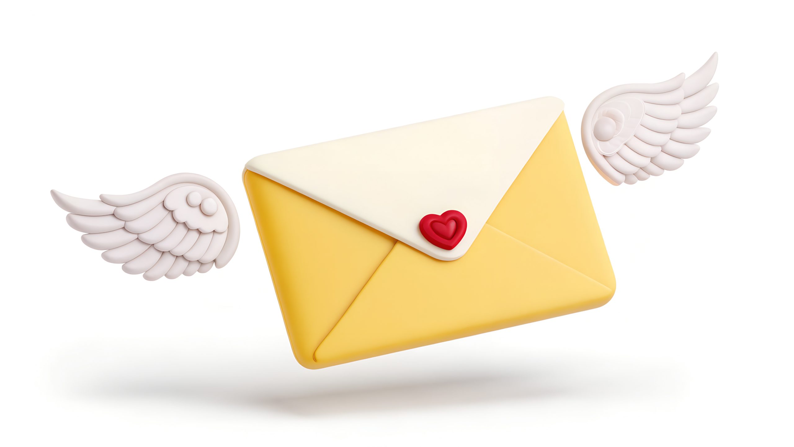 Stunning 3D Flying Envelope For Love Designs
