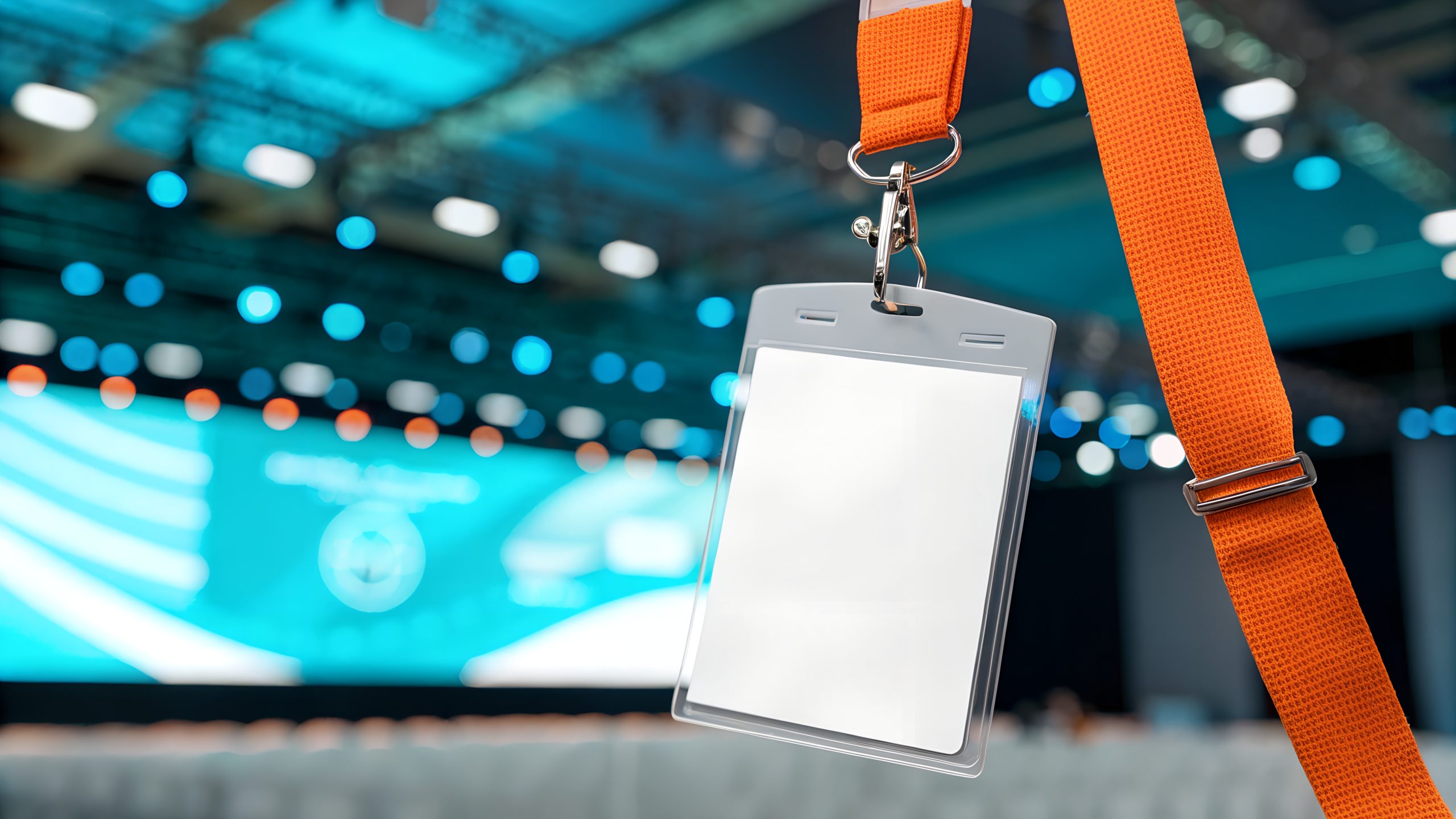 Stunning Lanyard ID Badge Mockup for Events 2026