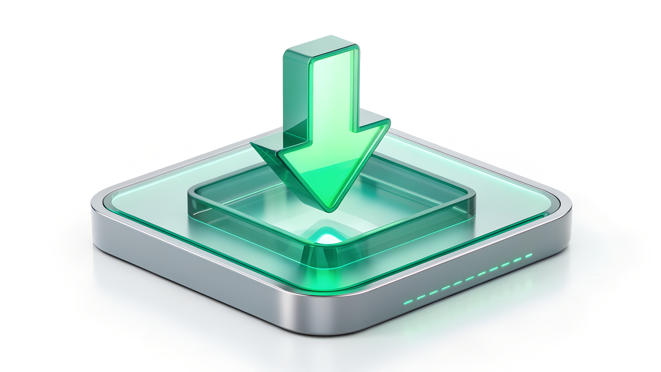 Glassmorphism Download Button For Stunning 3D Design