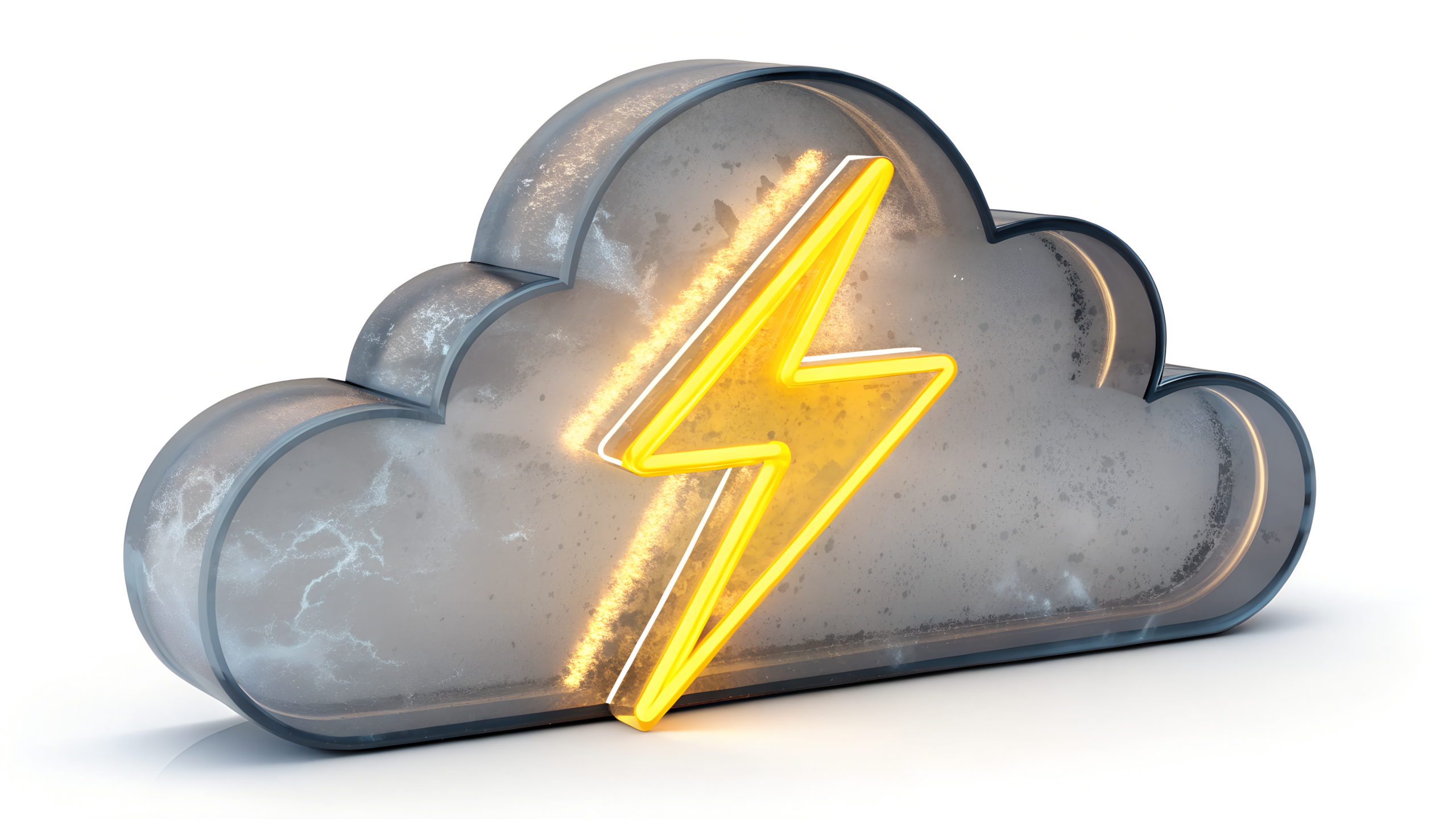 High quality Glassmorphism Storm Cloud For 3D Design