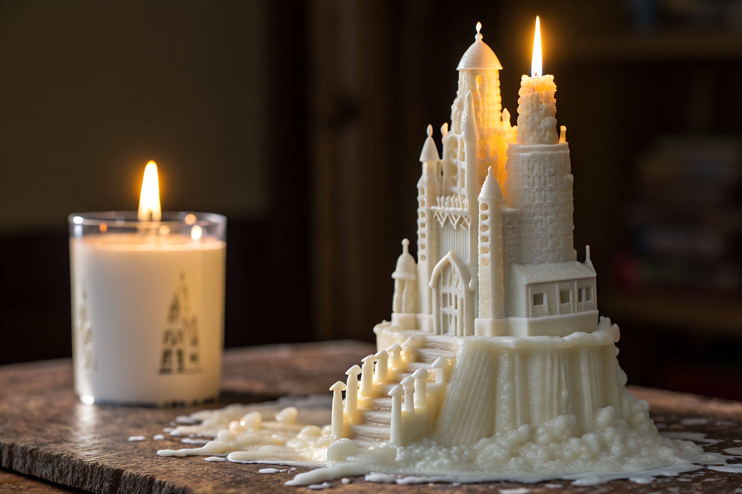 High quality Exquisite Wax Castle Art for Whimsical Decorations