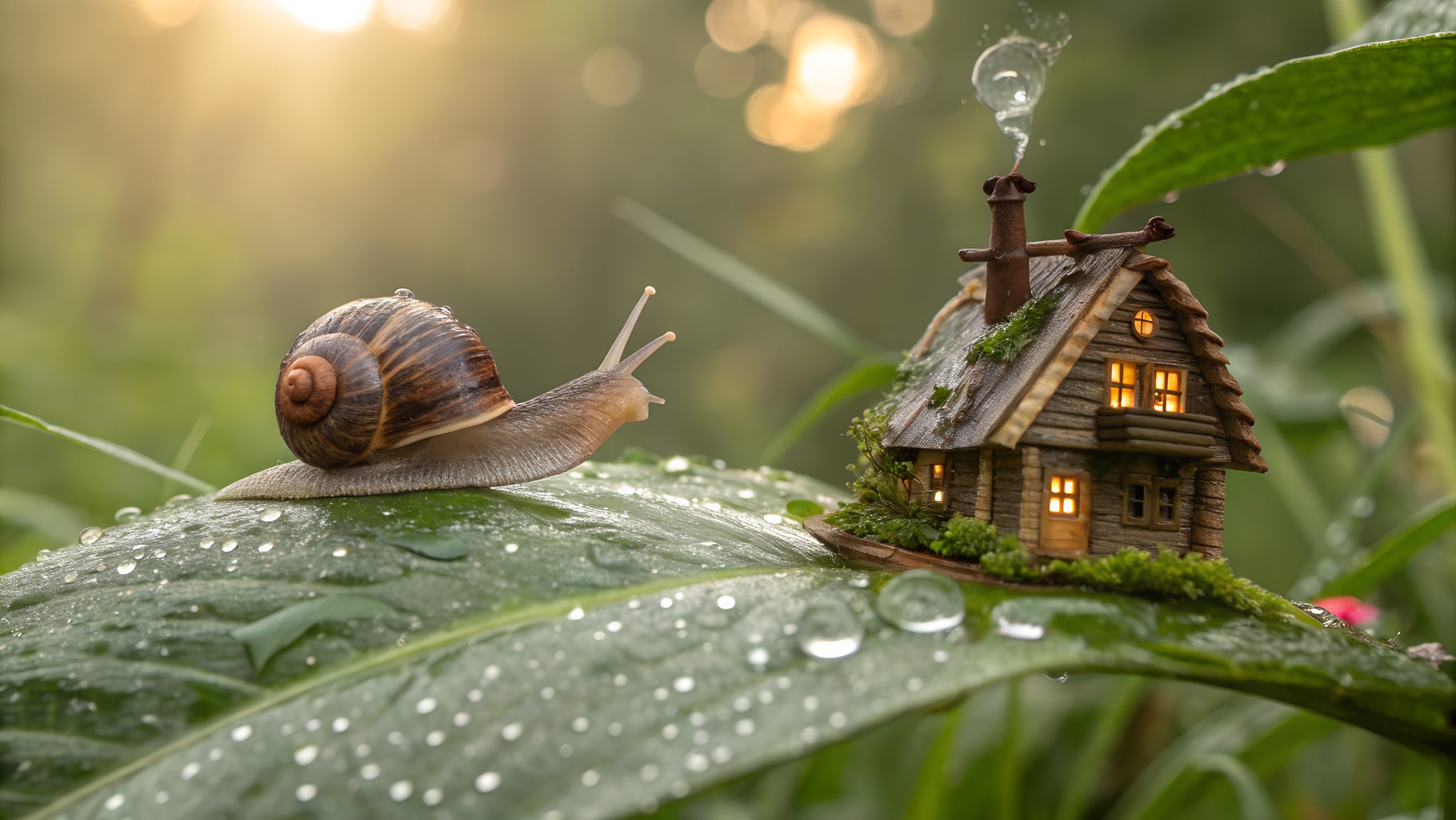 Stunning Snail House Art Whimsical Macro High quality Image