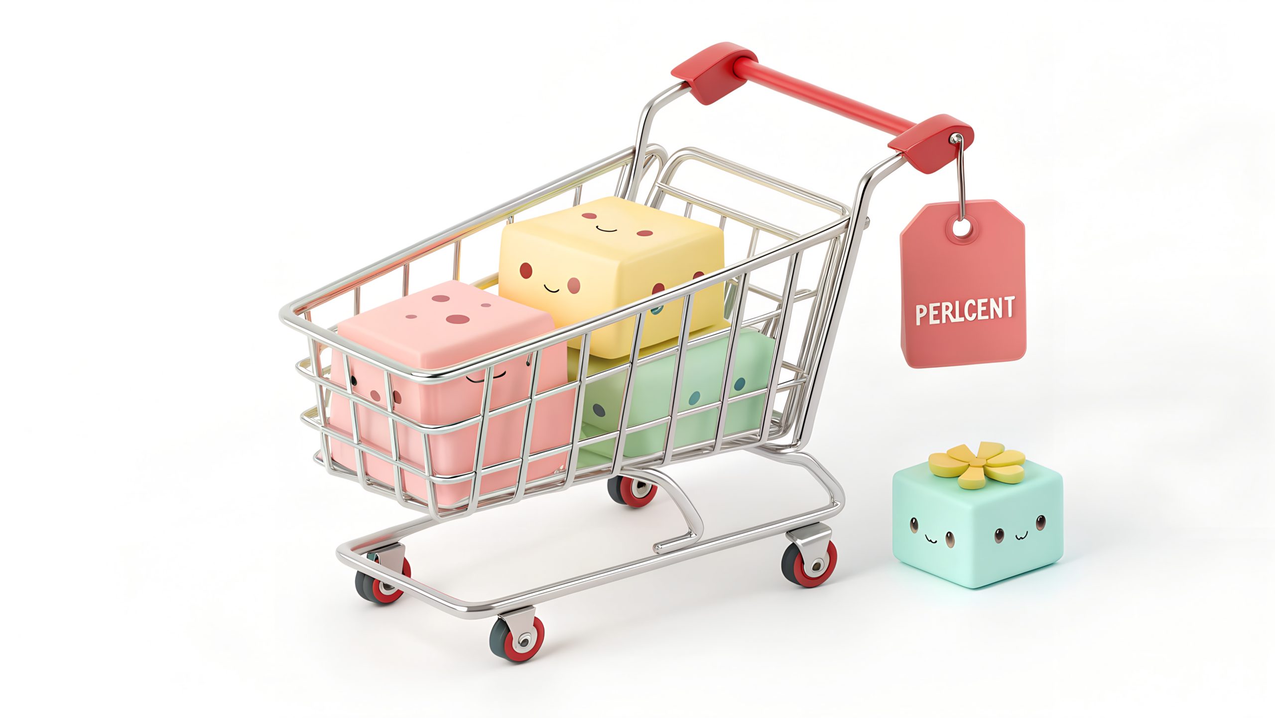 Stunning 3D Shopping Cart For E-commerce High quality Designs