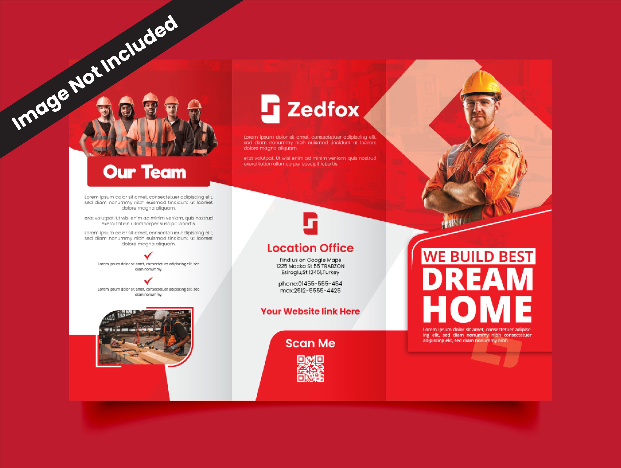 Construction Company Brochure Design – Dream Home Template
