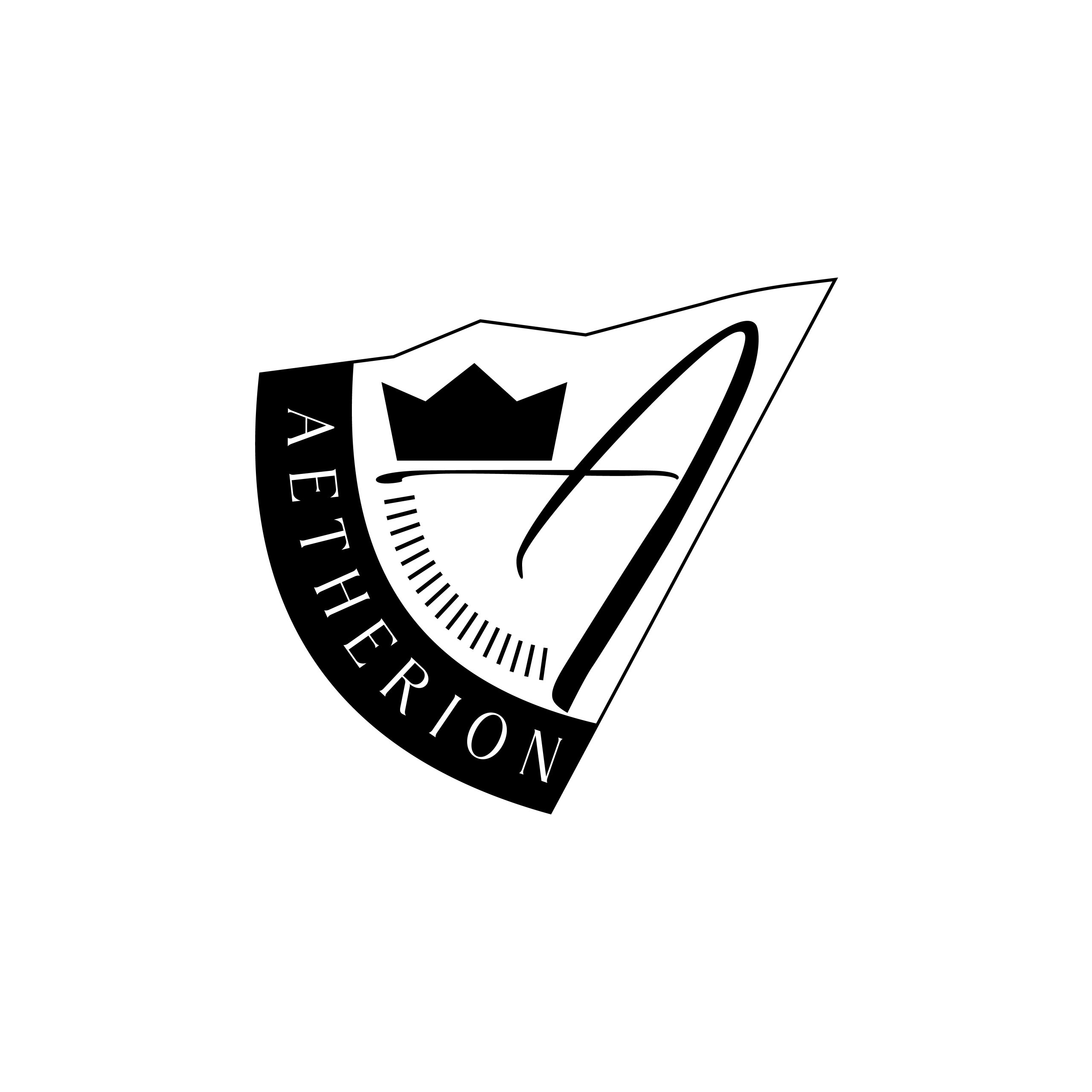 Premium Vintage Crown Letter A Emblem Logo for Luxury Brands