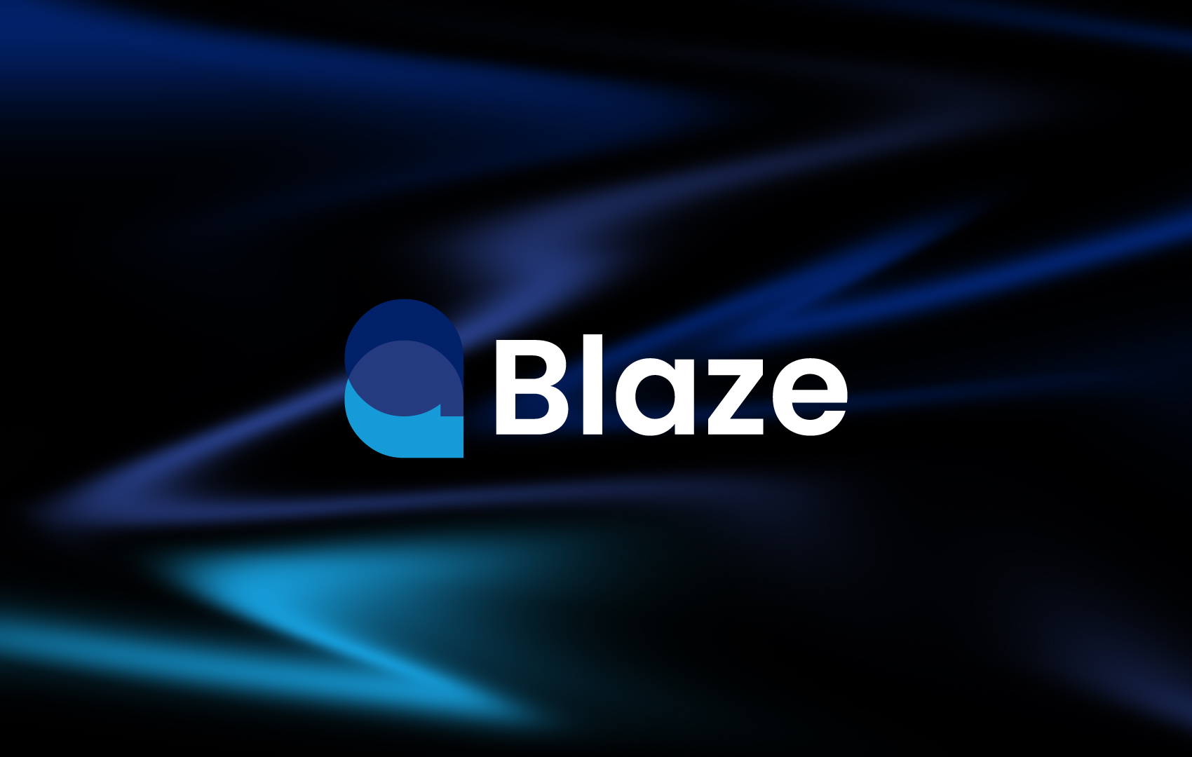 Modern Abstract Blue Tech Logo for Software Brands