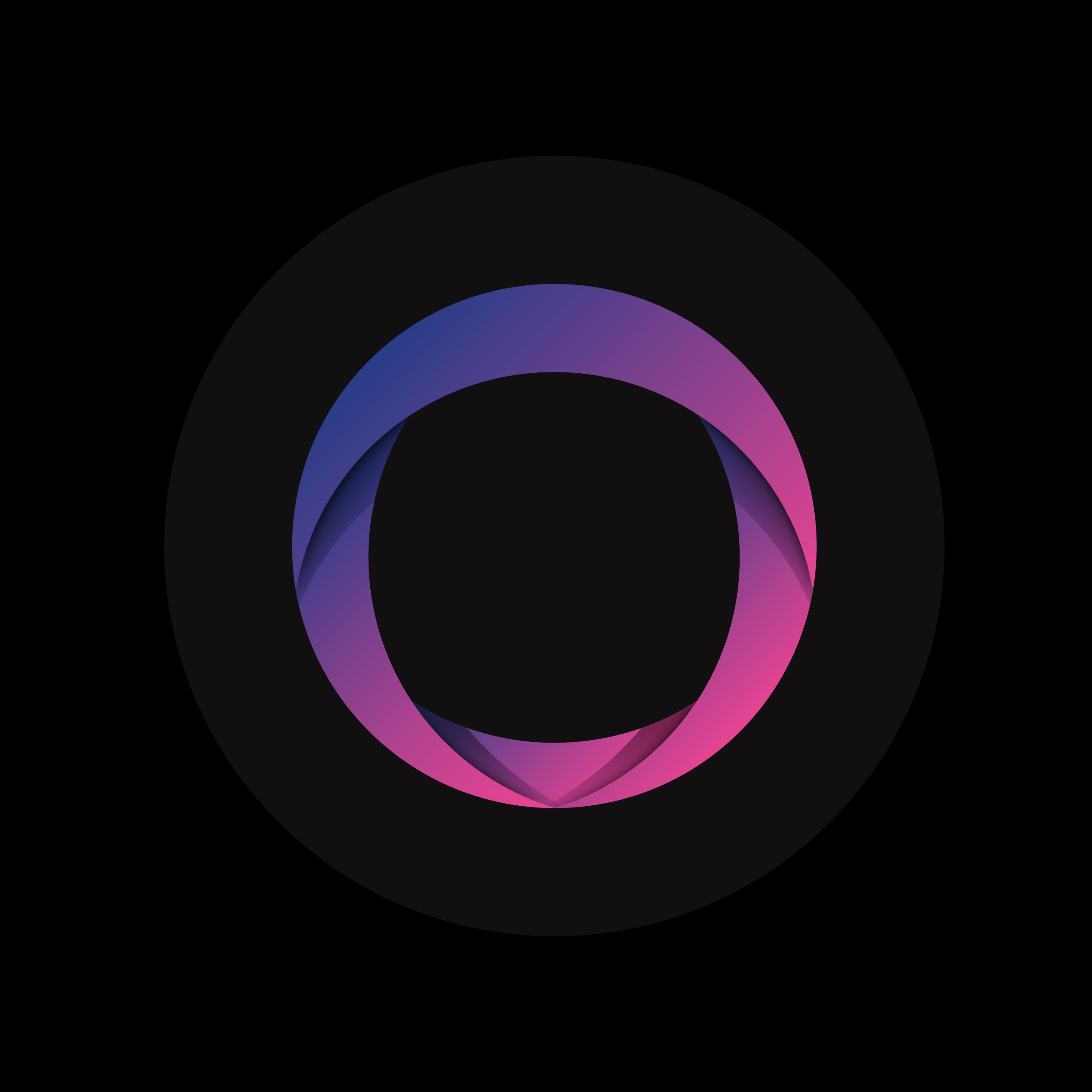 Dynamic Gradient Letter O Logo for Tech Brands