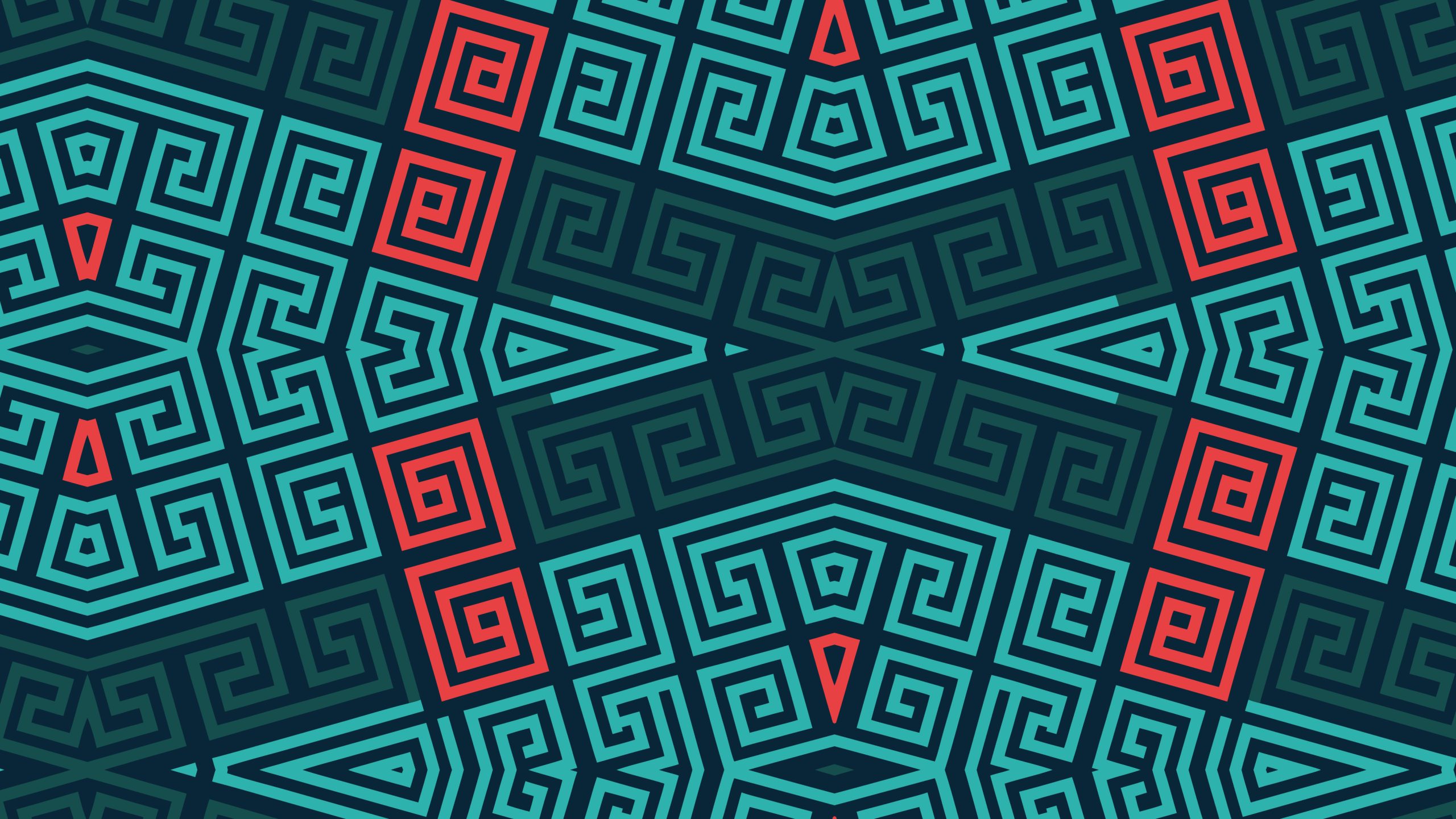 Seamless Tribal Greek Key Geometric Pattern Design