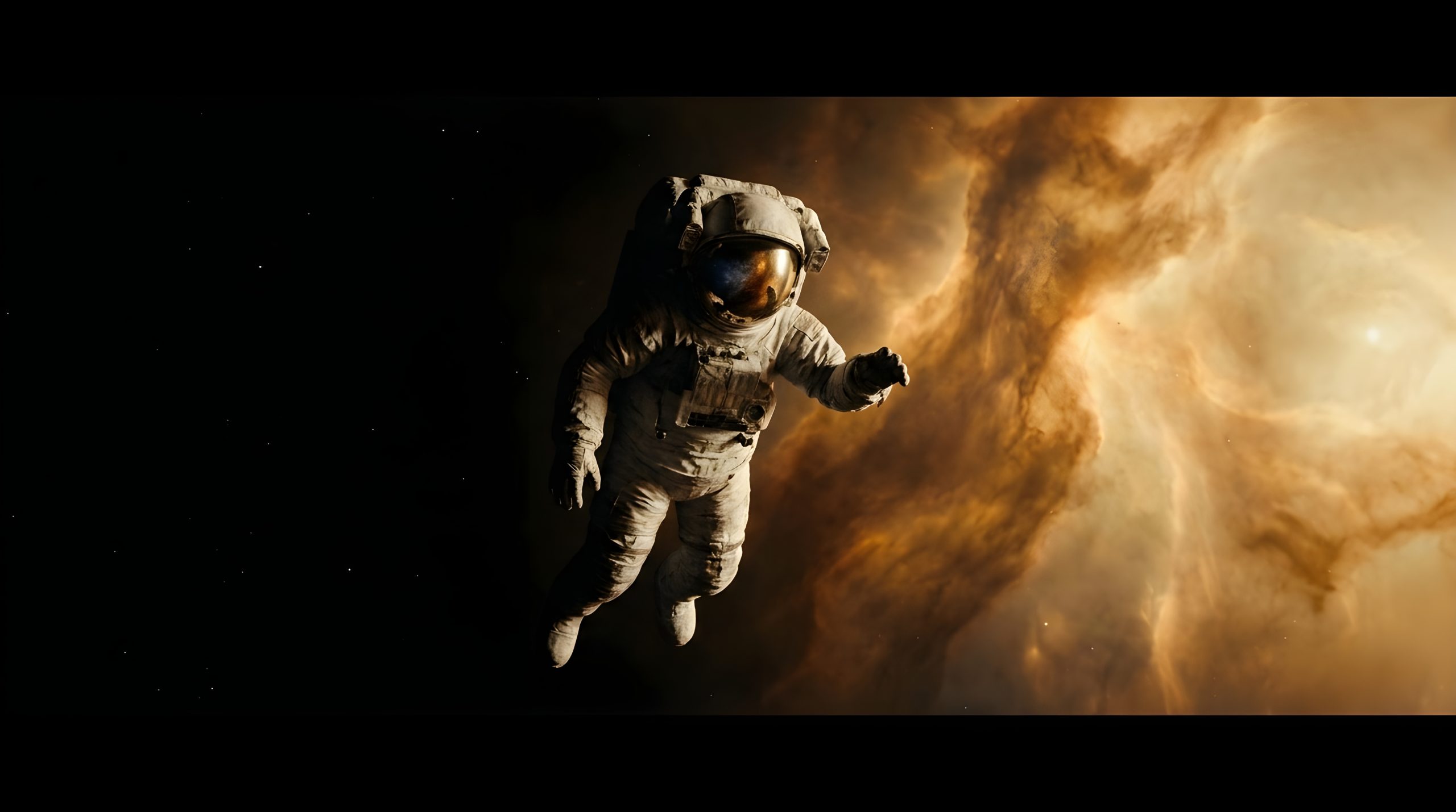 Cinematic Golden Space Nebula: Breathtaking & Ultimate Voyage 2026