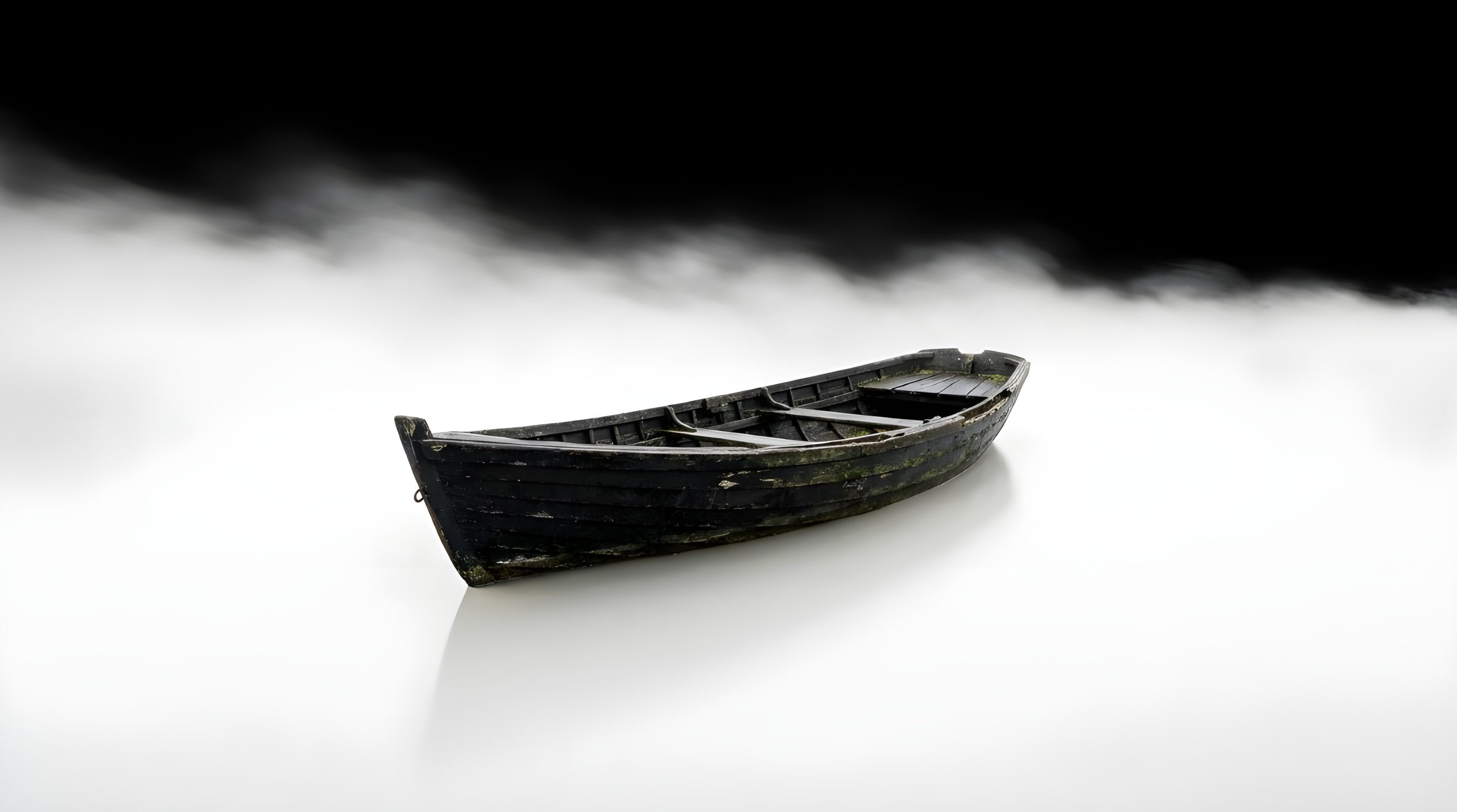 Ethereal Lonely Boat in Mist: Breathtaking & Ultimate Minimalist View 2026