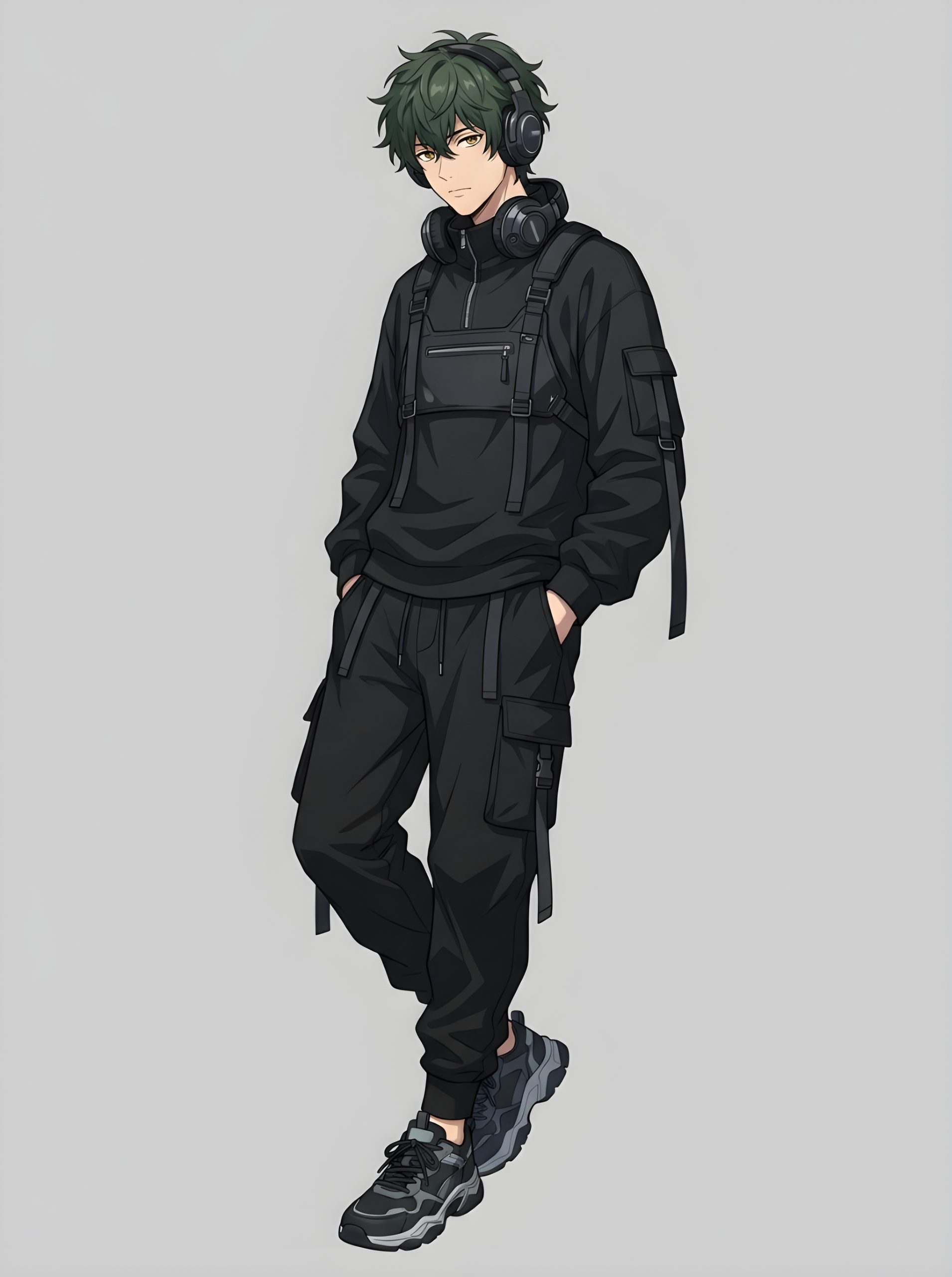 Stunning Tactical Techwear Anime Boy 2026